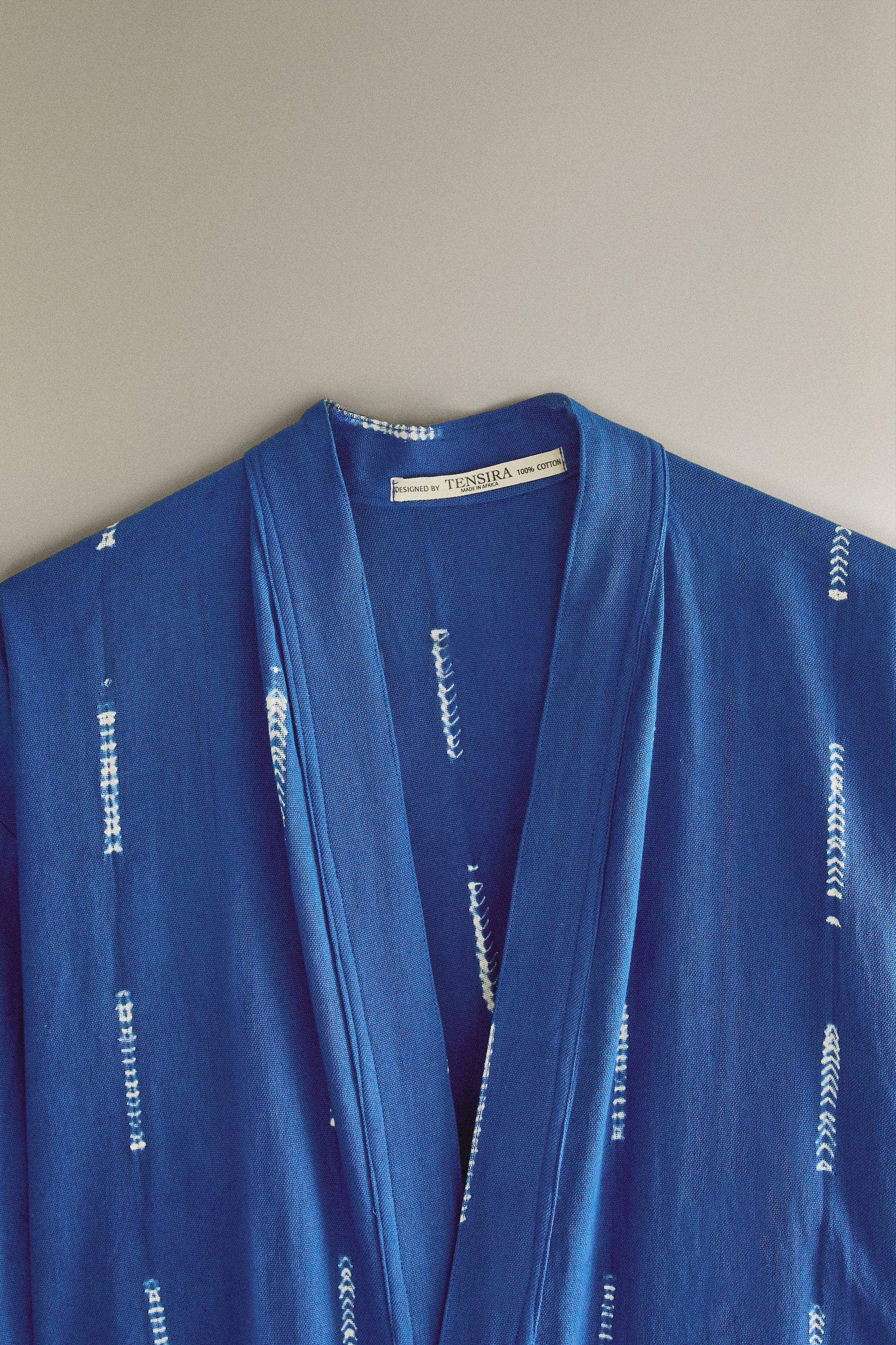 TIE-DYE COTTON KIMONO X TENSIRA