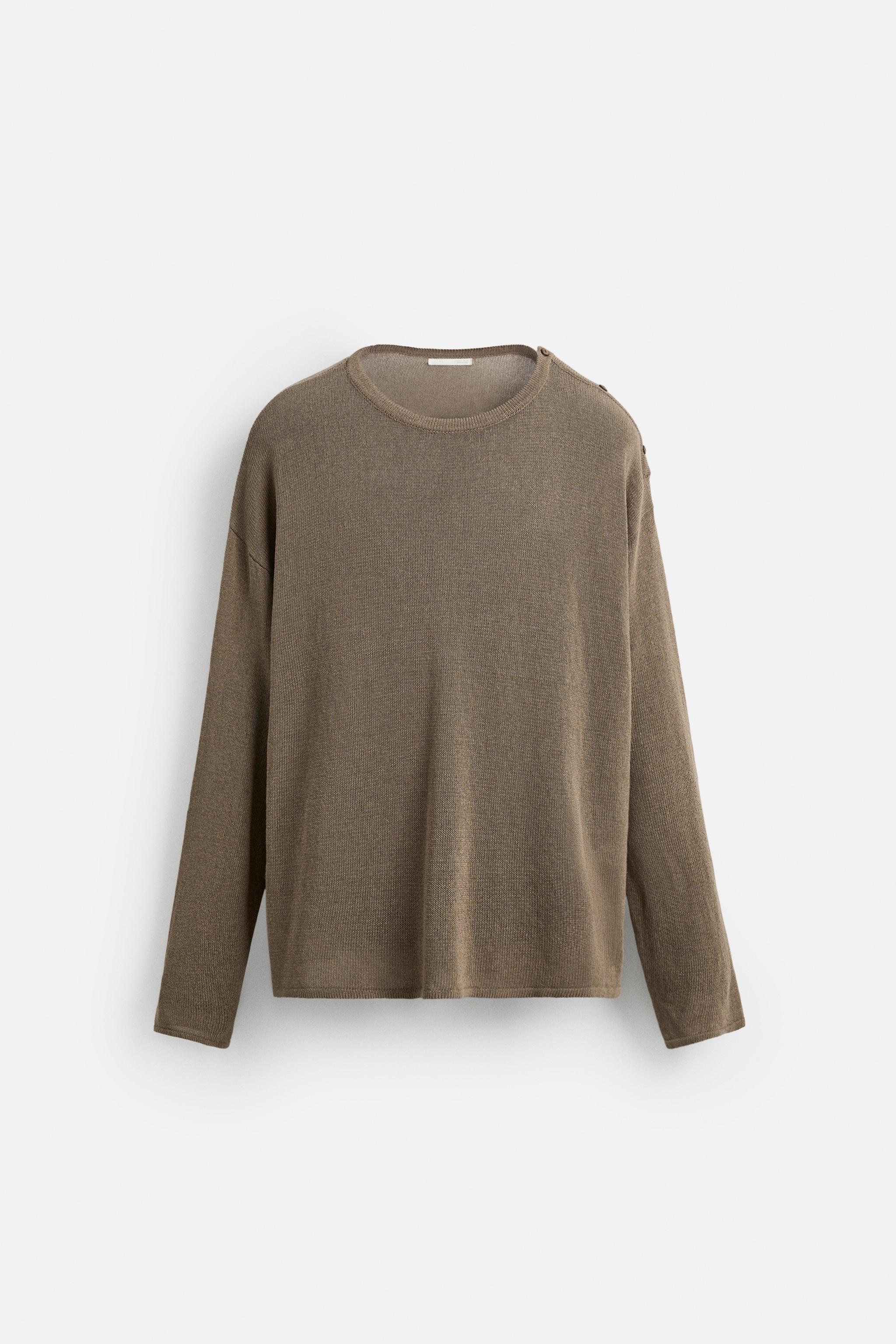 BUTTON KNIT T-SHIRT