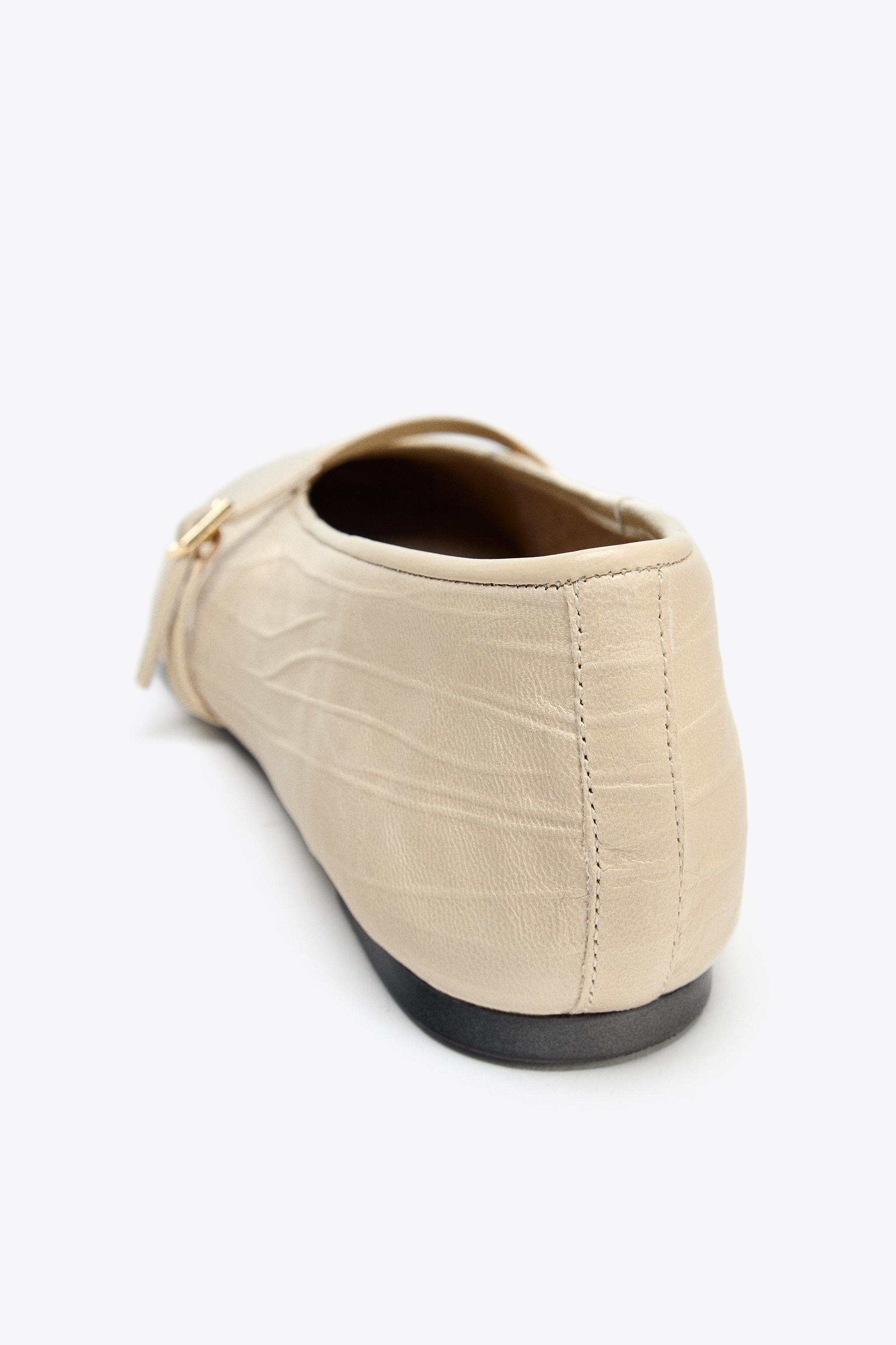 LEATHER BALLET FLATS