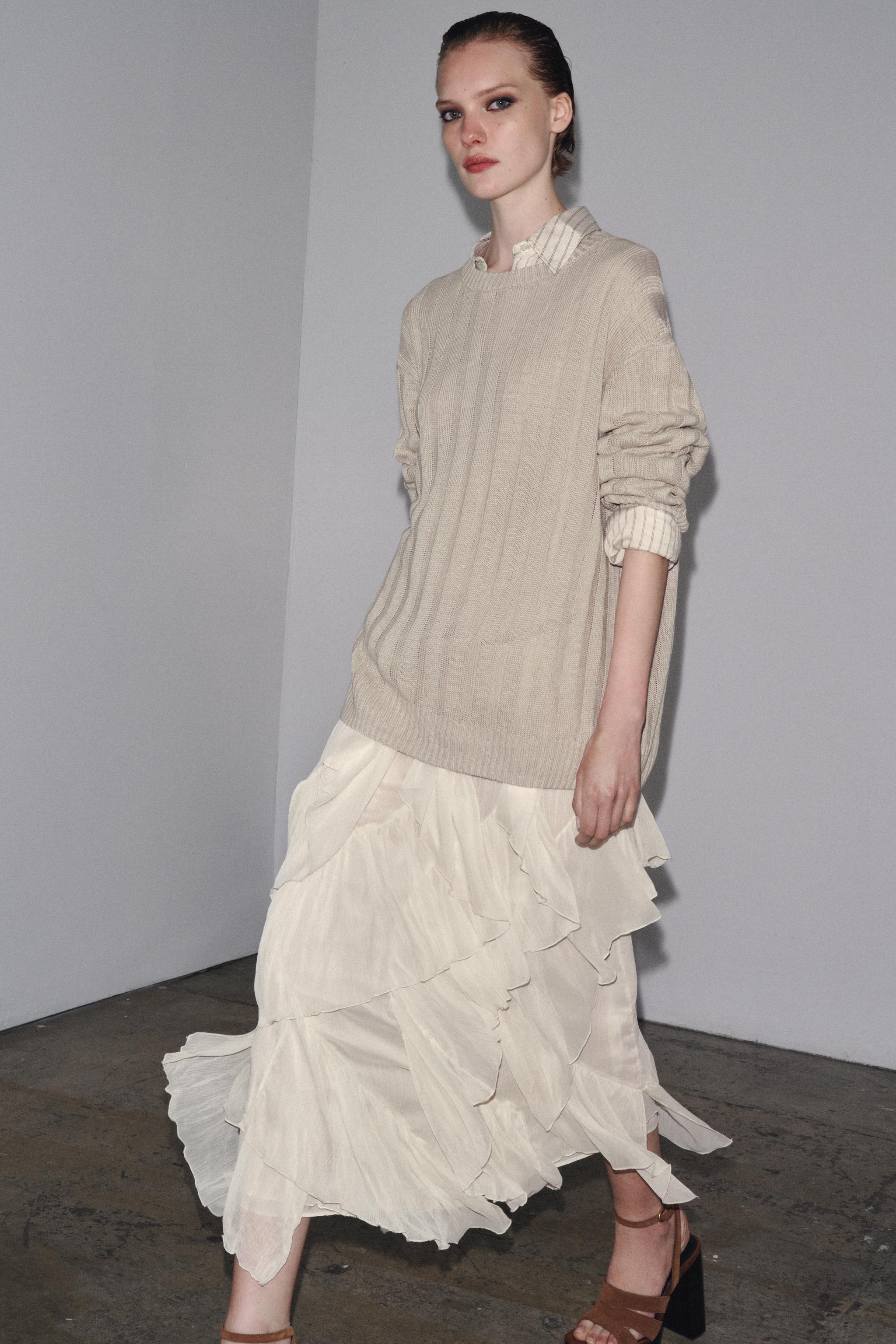 ZW COLLECTION COTTON GAUZE SKIRT