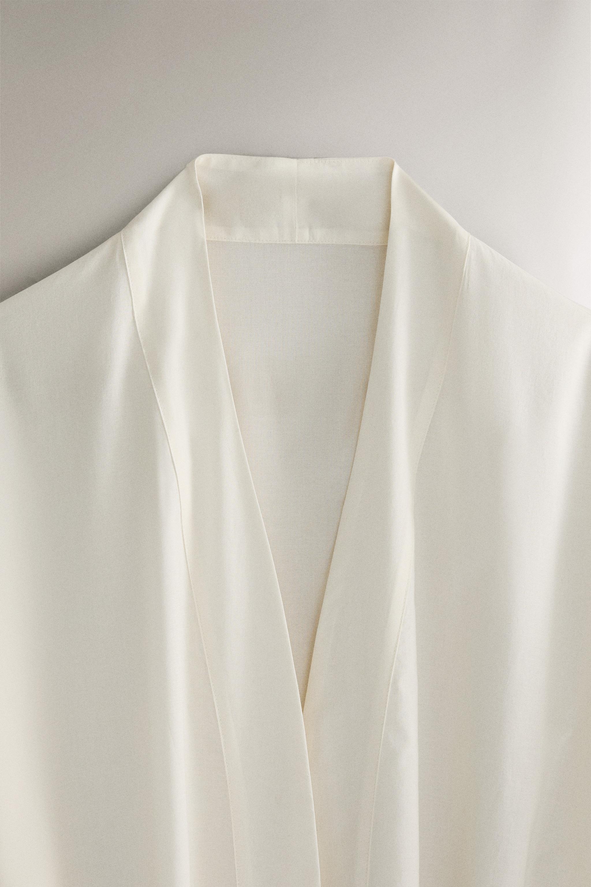 COTTON ROBE WITH EMBROIDERY