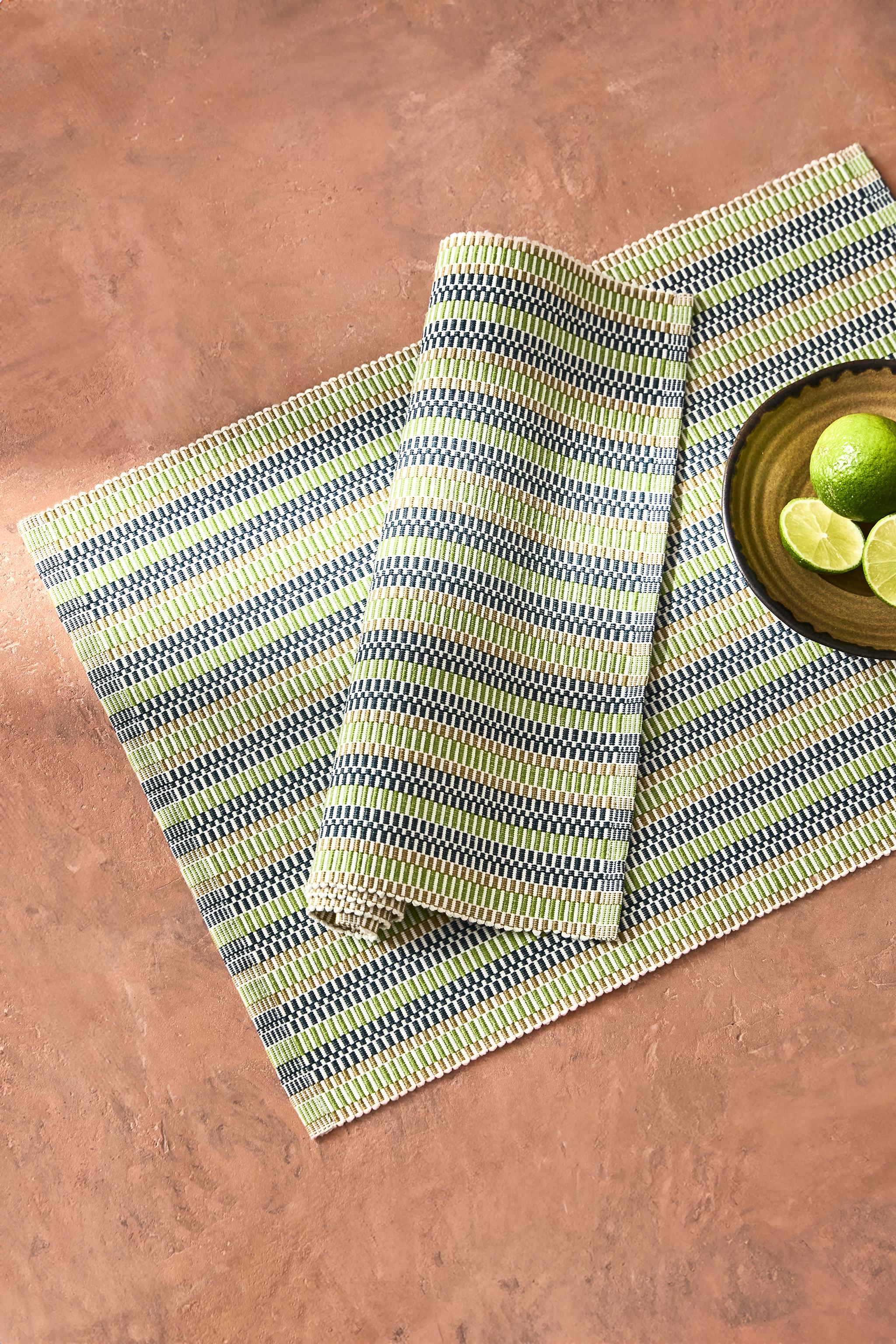 SET OF STRIPED COTTON PLACEMATS (SET OF 2)