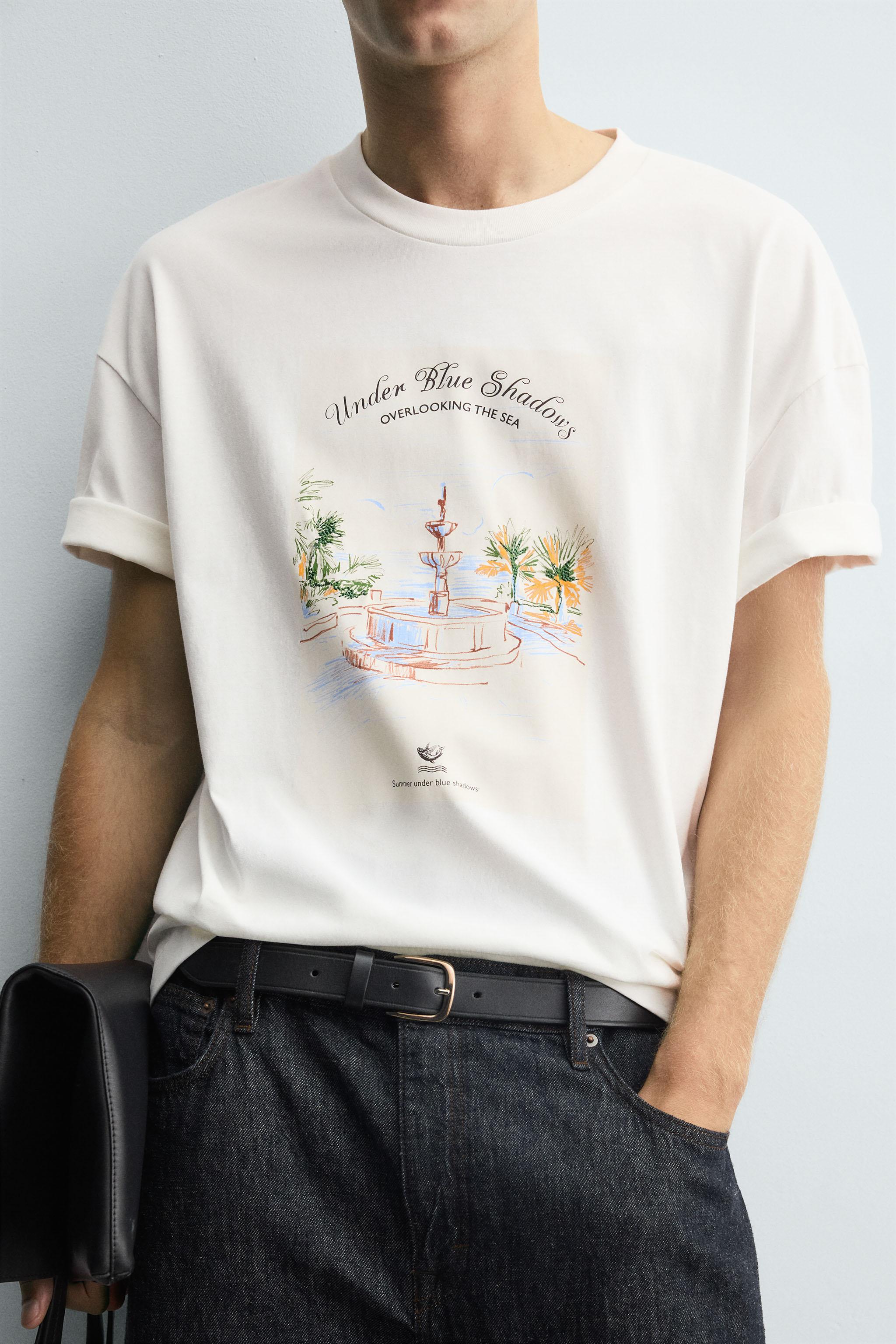 EMBROIDERED PRINT T-SHIRT
