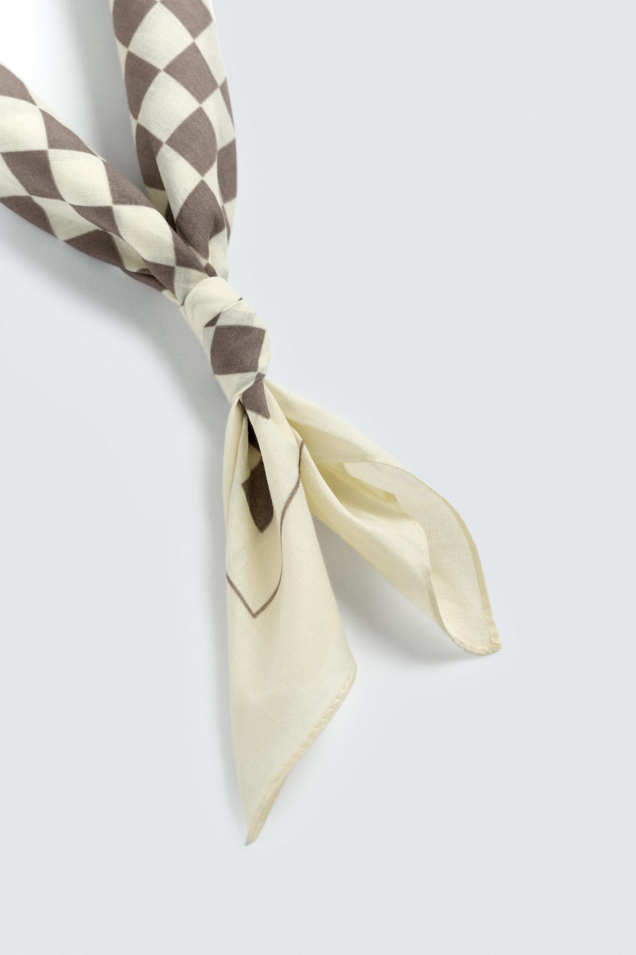 CHECKERED PRINT BANDANA