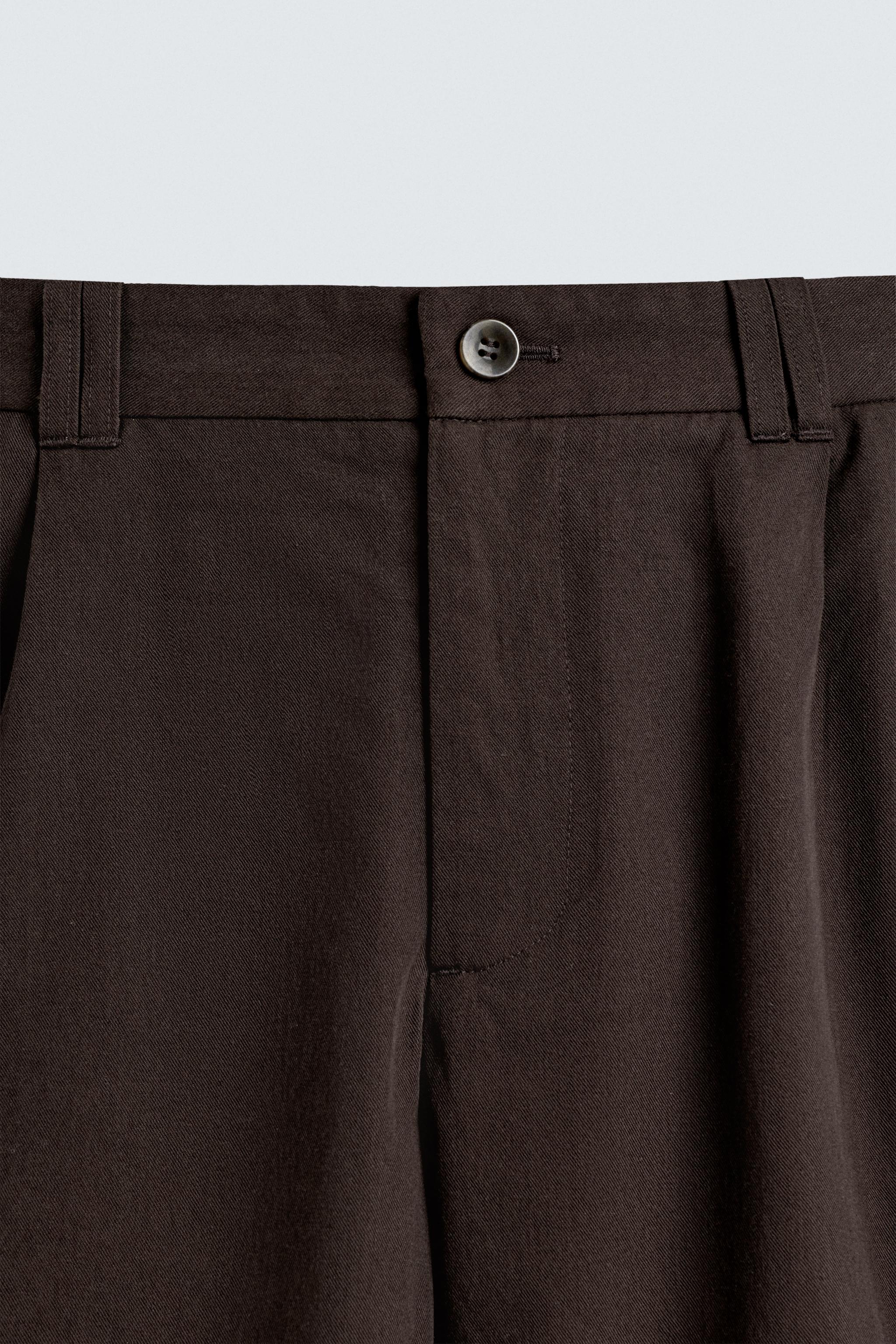 LYOCELL-COTTON CARGO SHORTS