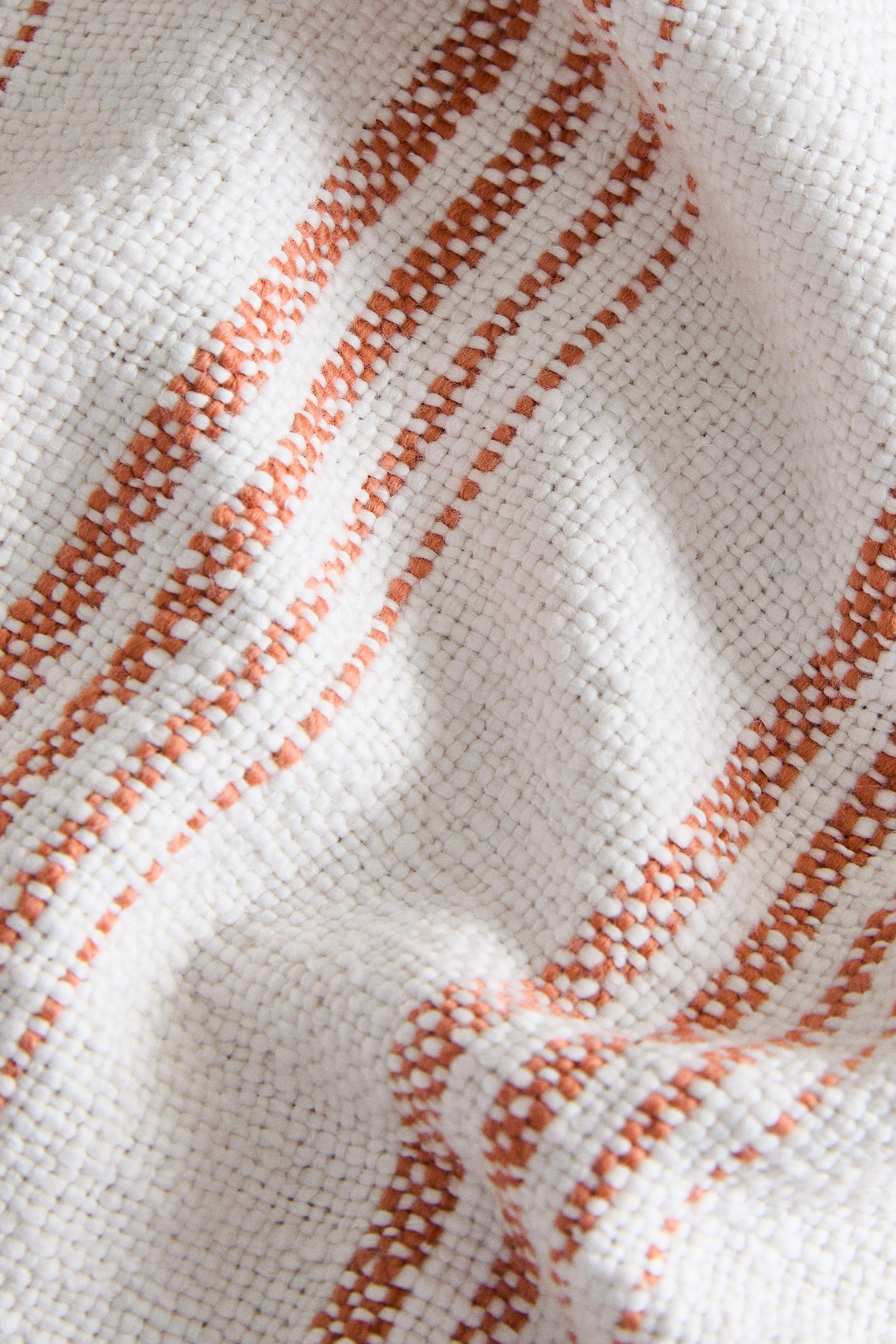 STRIPED COTTON BLANKET