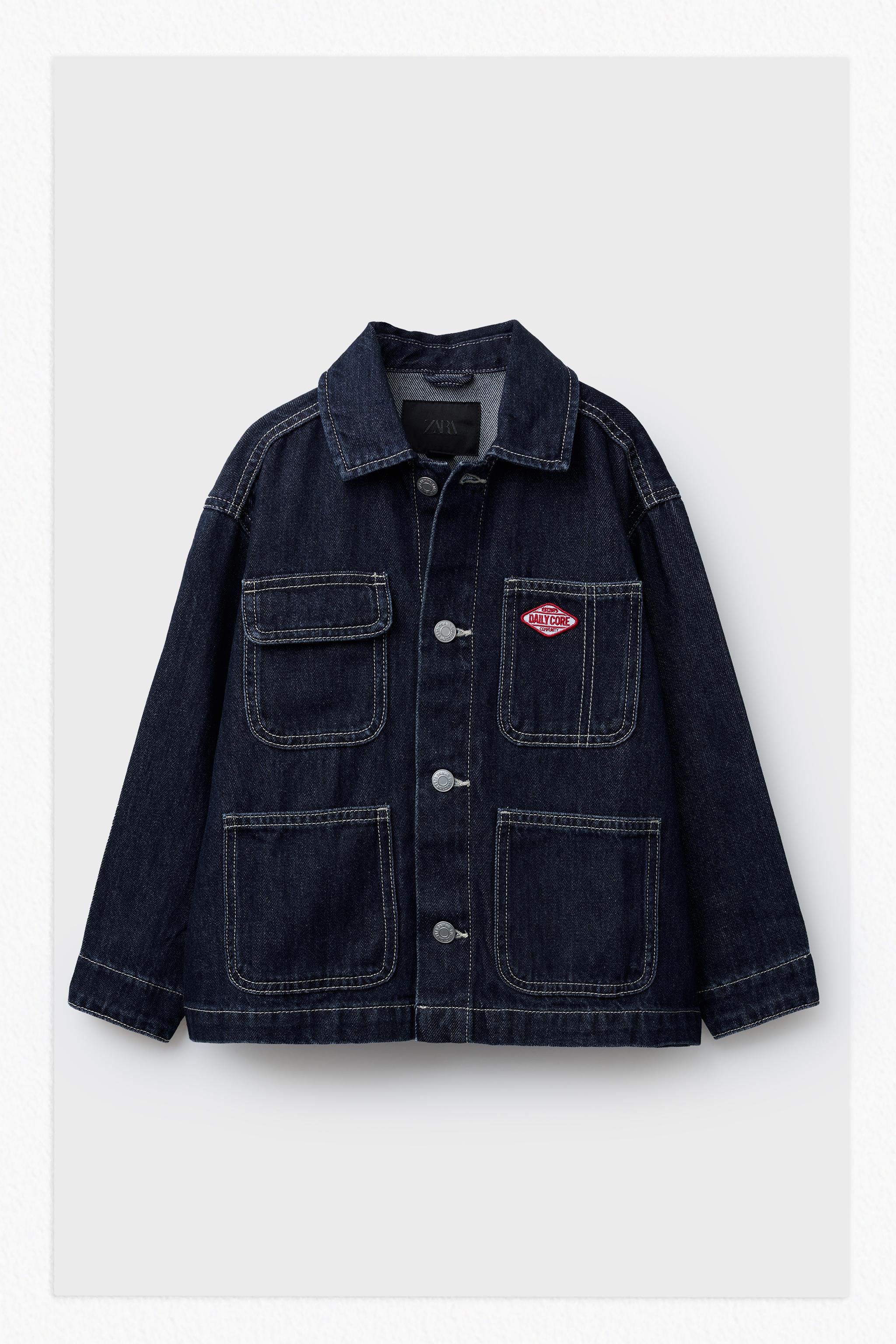 DENIM JACKET WITH LABEL