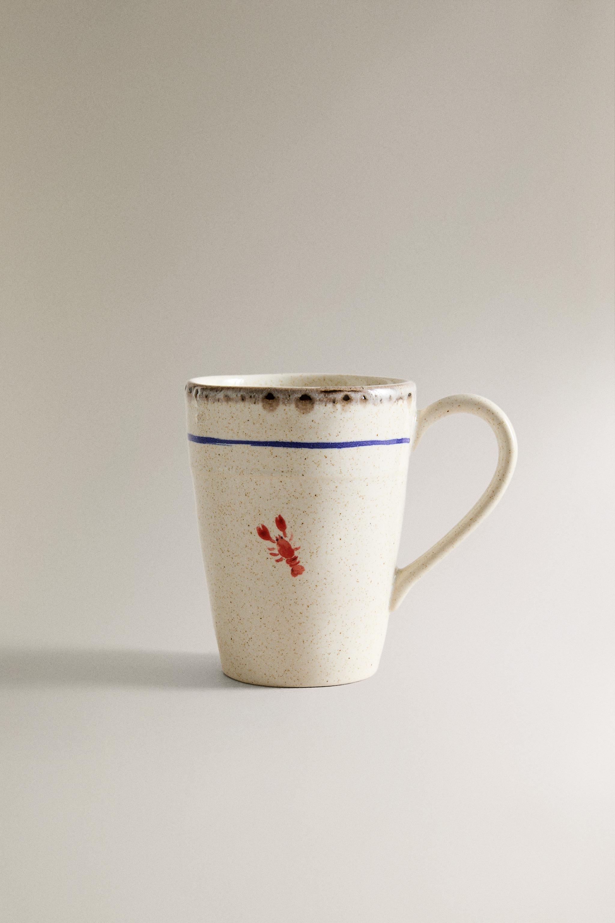 STONEWARE FISH MUG