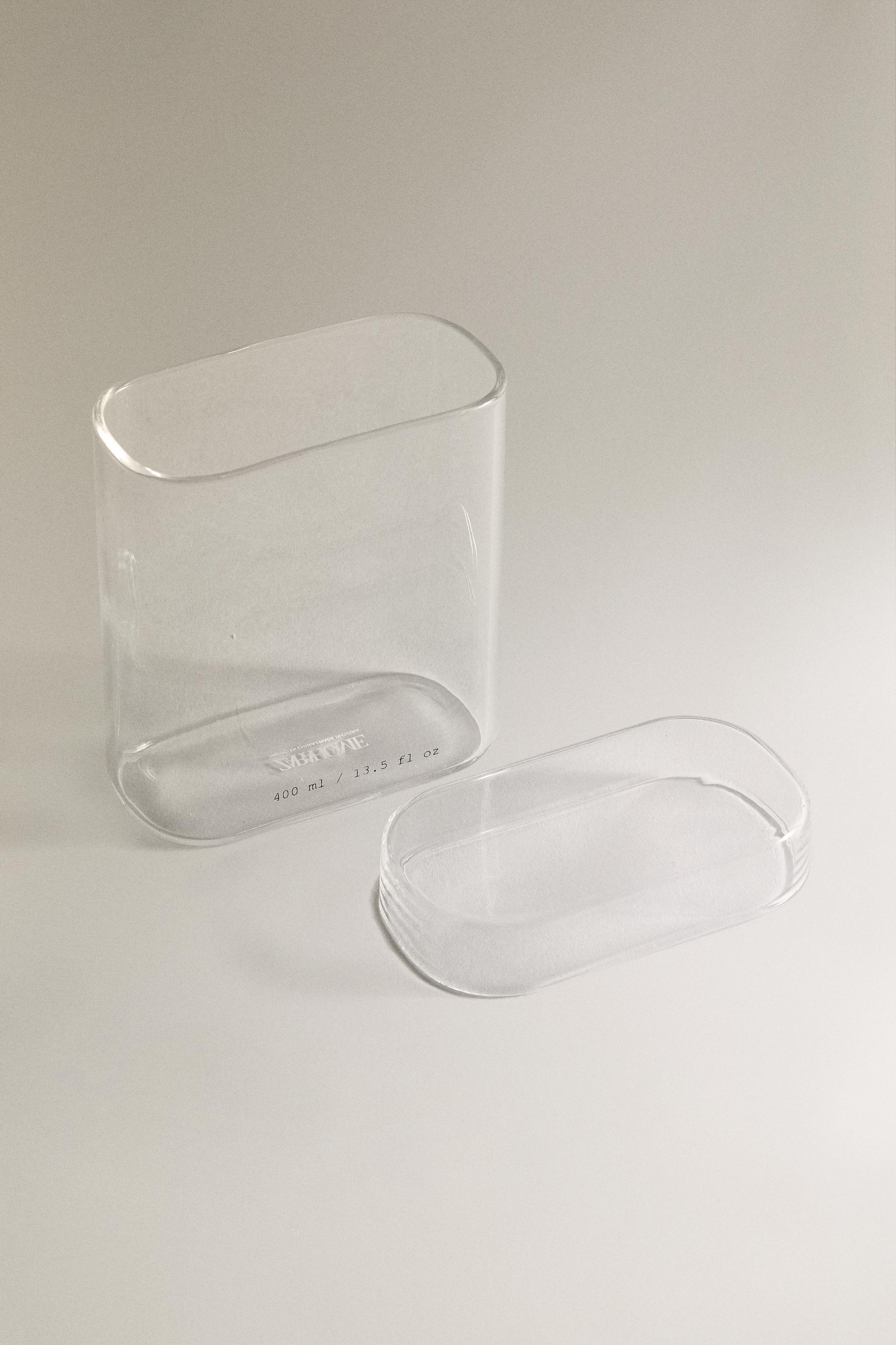 BOROSILICATE BATHROOM JAR WITH LETTERS