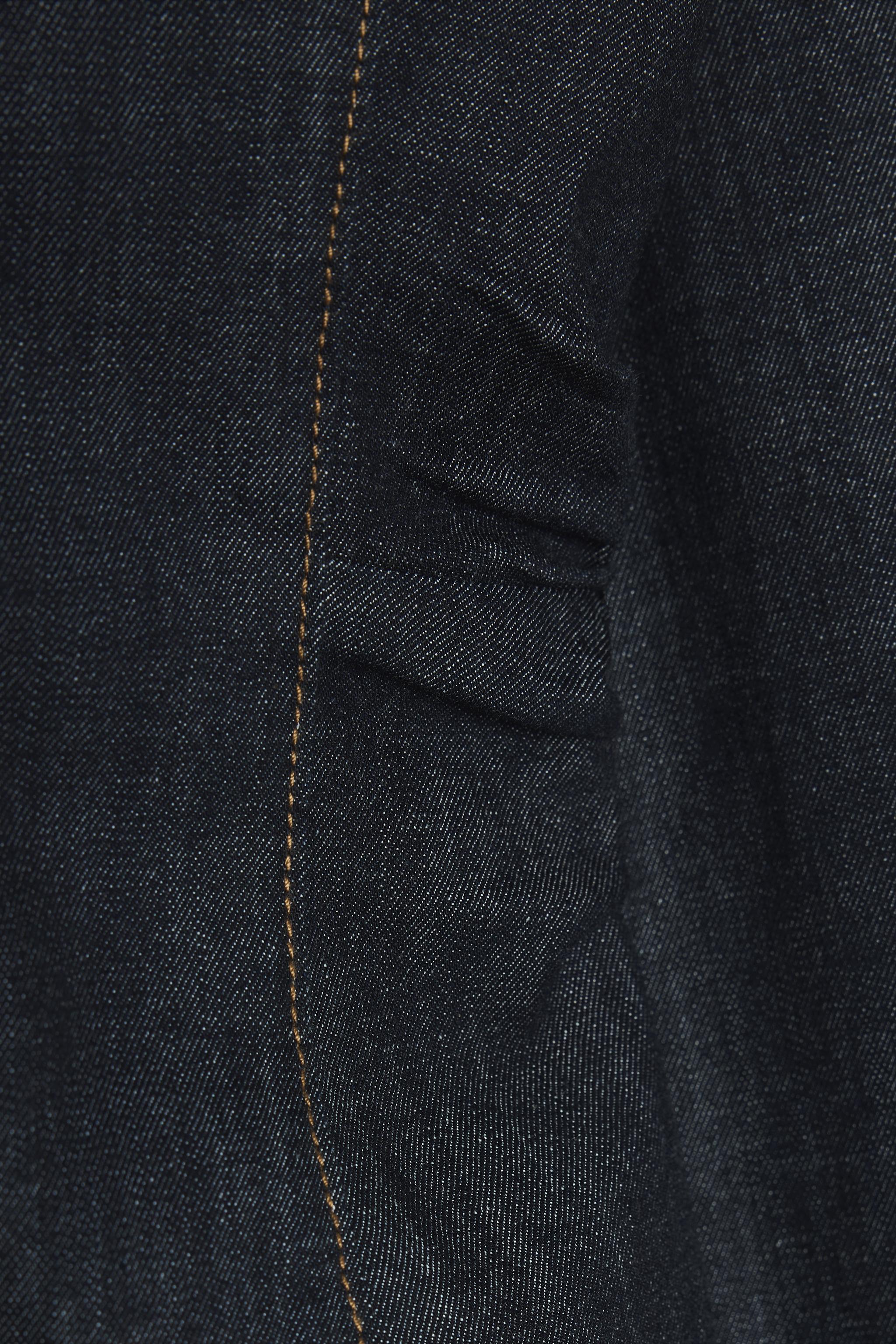 FITTED DENIM MIDI DRESS