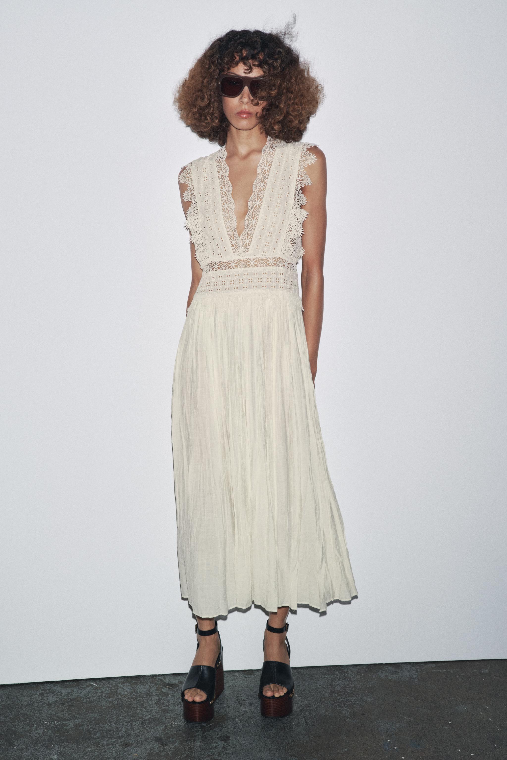 ZW COLLECTION LACE STRAP DRESS