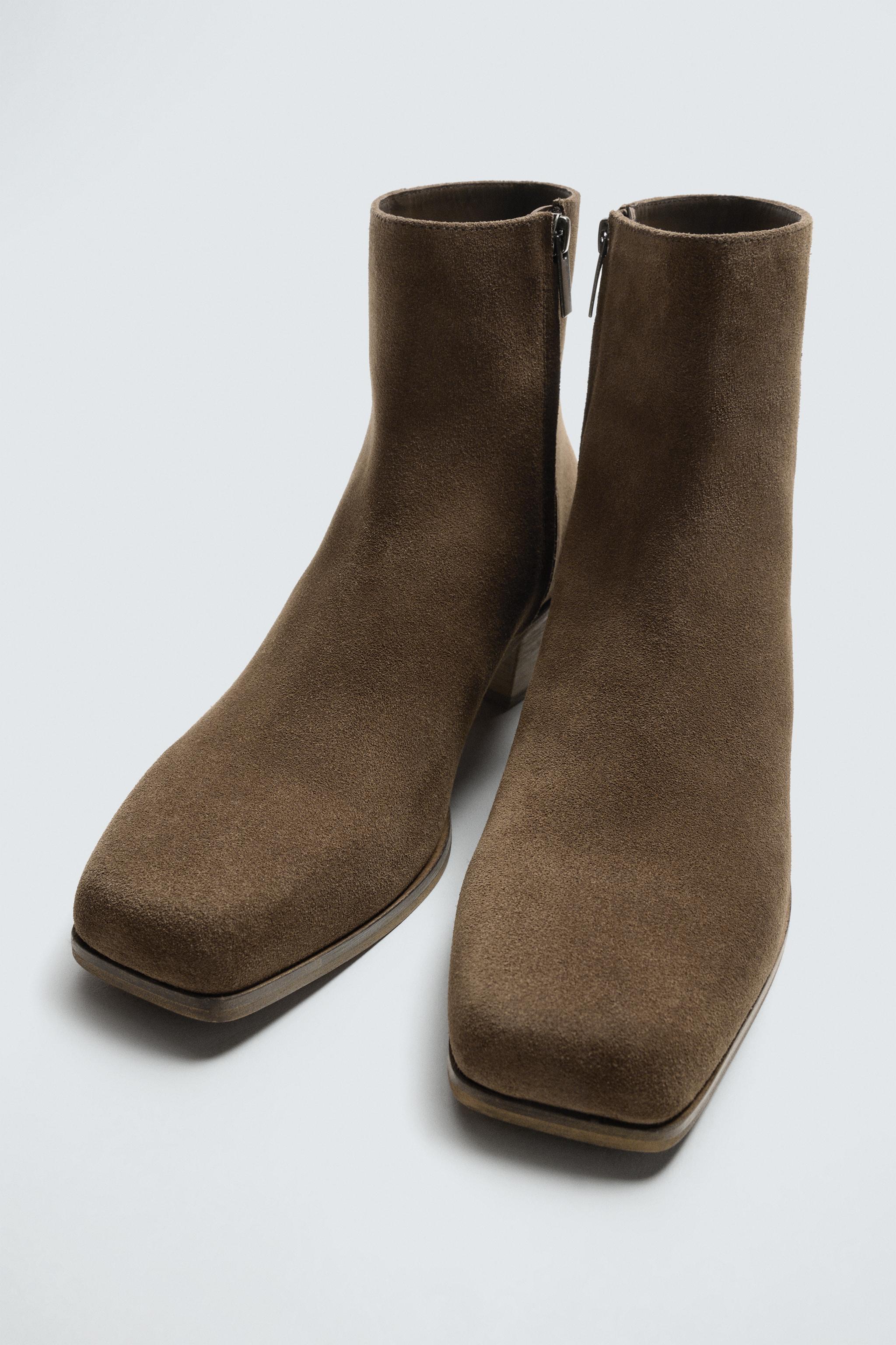 LEATHER HEELED BOOTS