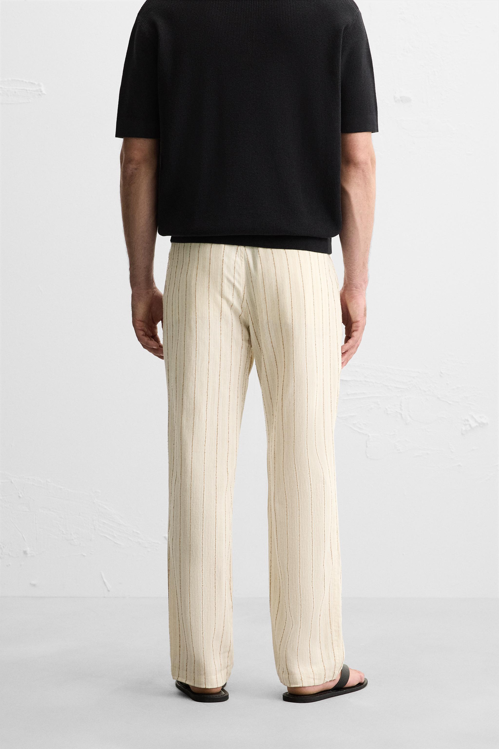 JACQUARD STRIPED PANTS