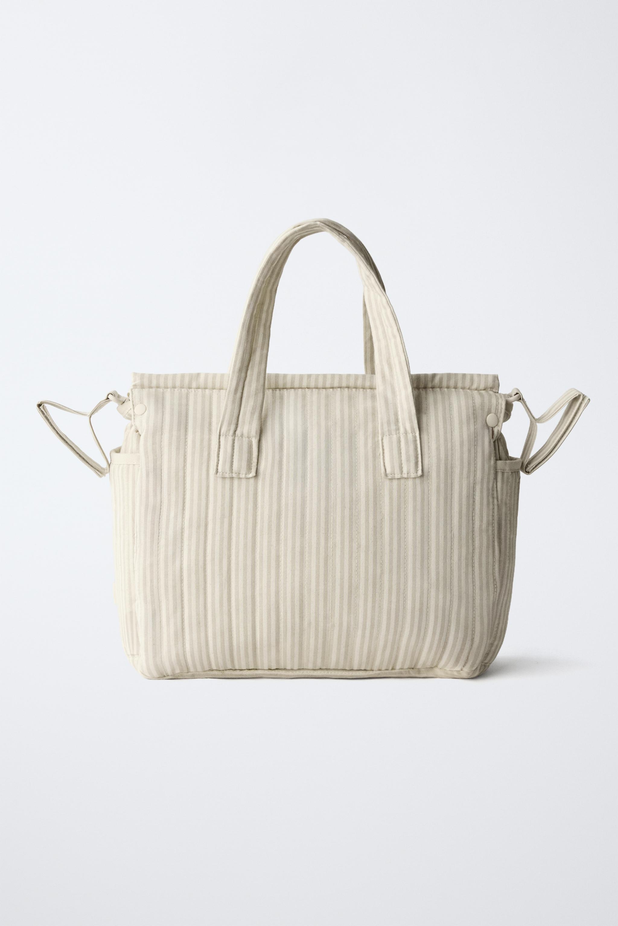STRIPED MATERNITY BAG