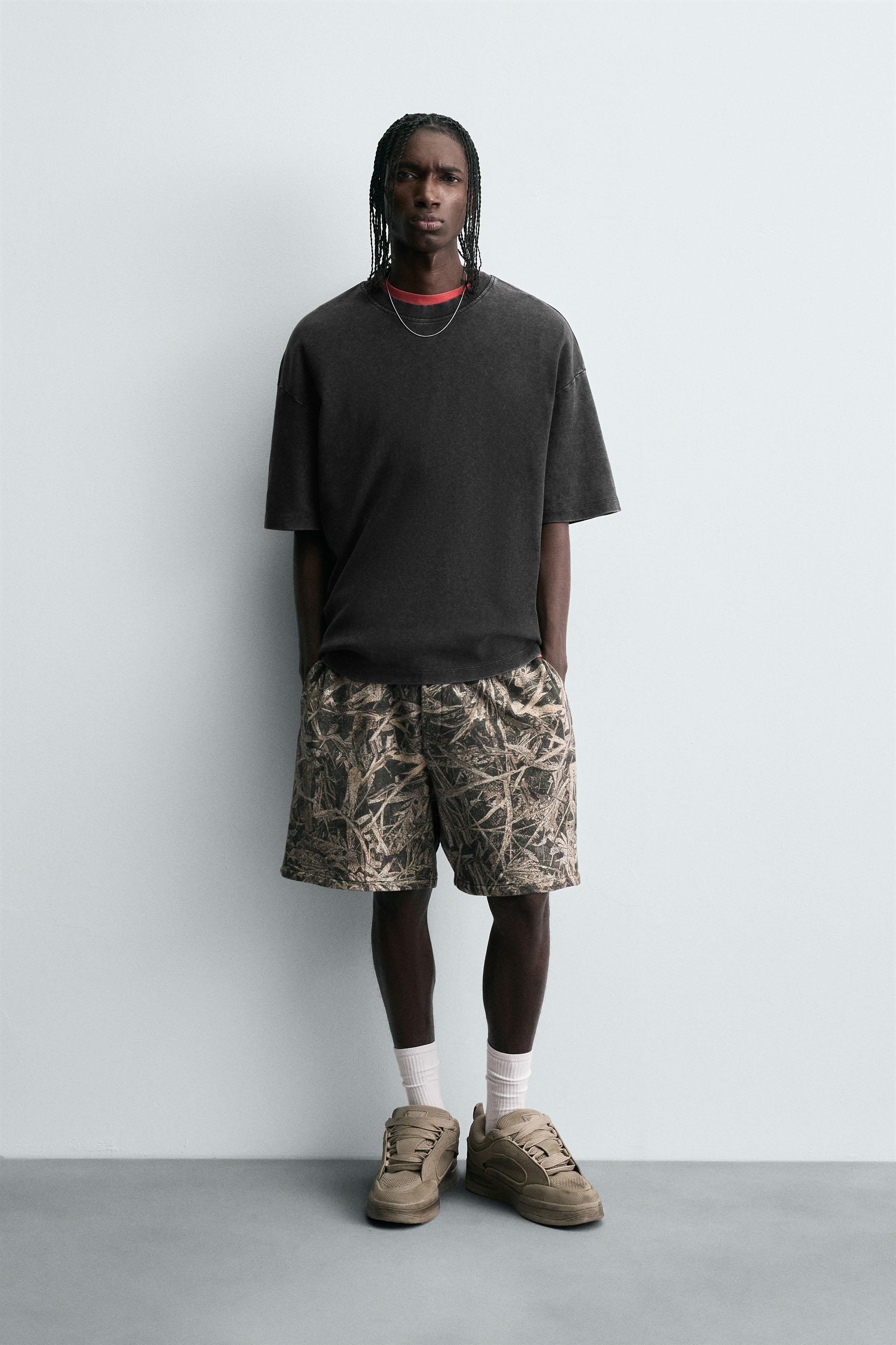 ABSTRACT PRINT SHORTS