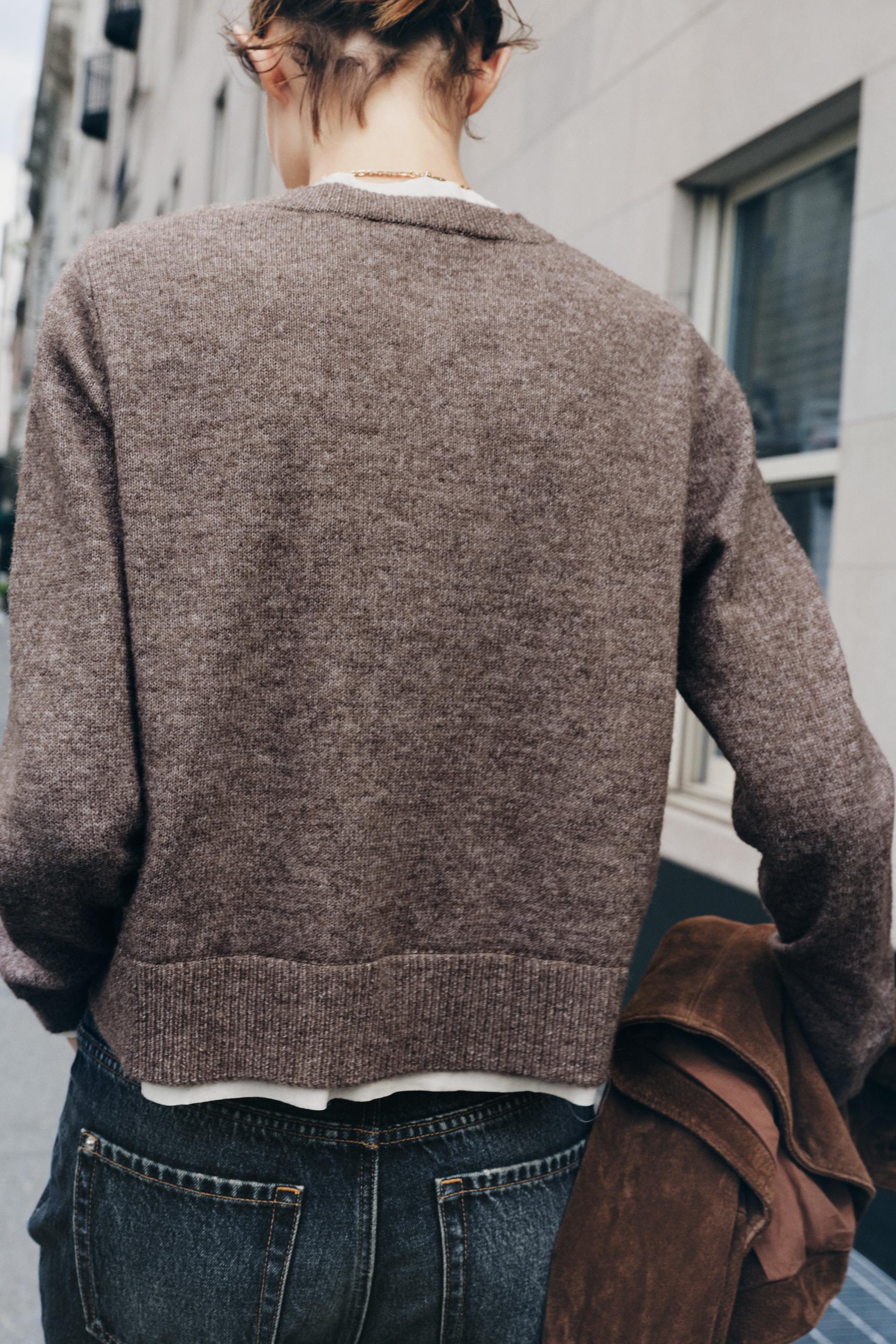 COMBINATION KNIT CARDIGAN