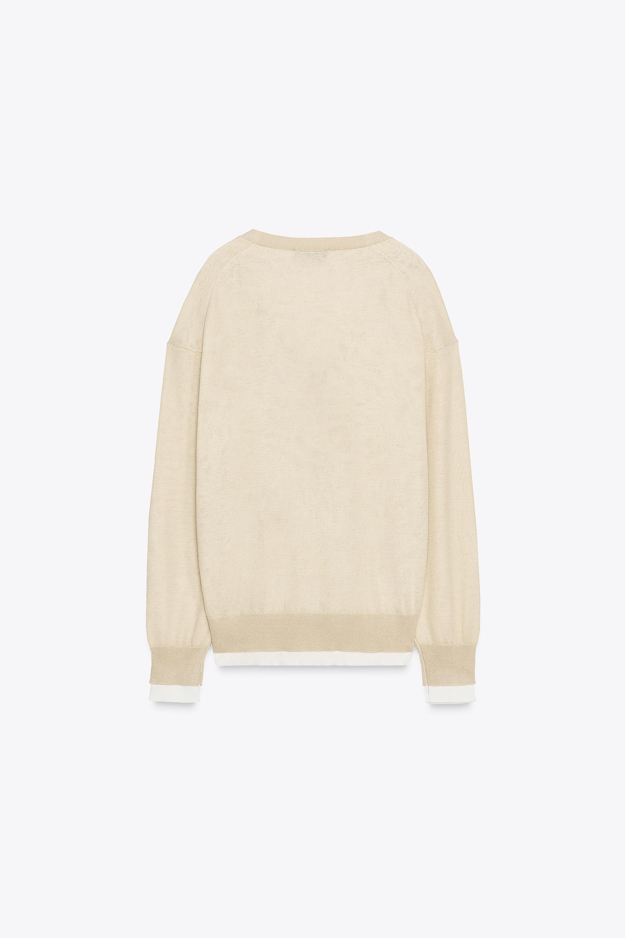 DOUBLE LAYER KNIT CARDIGAN