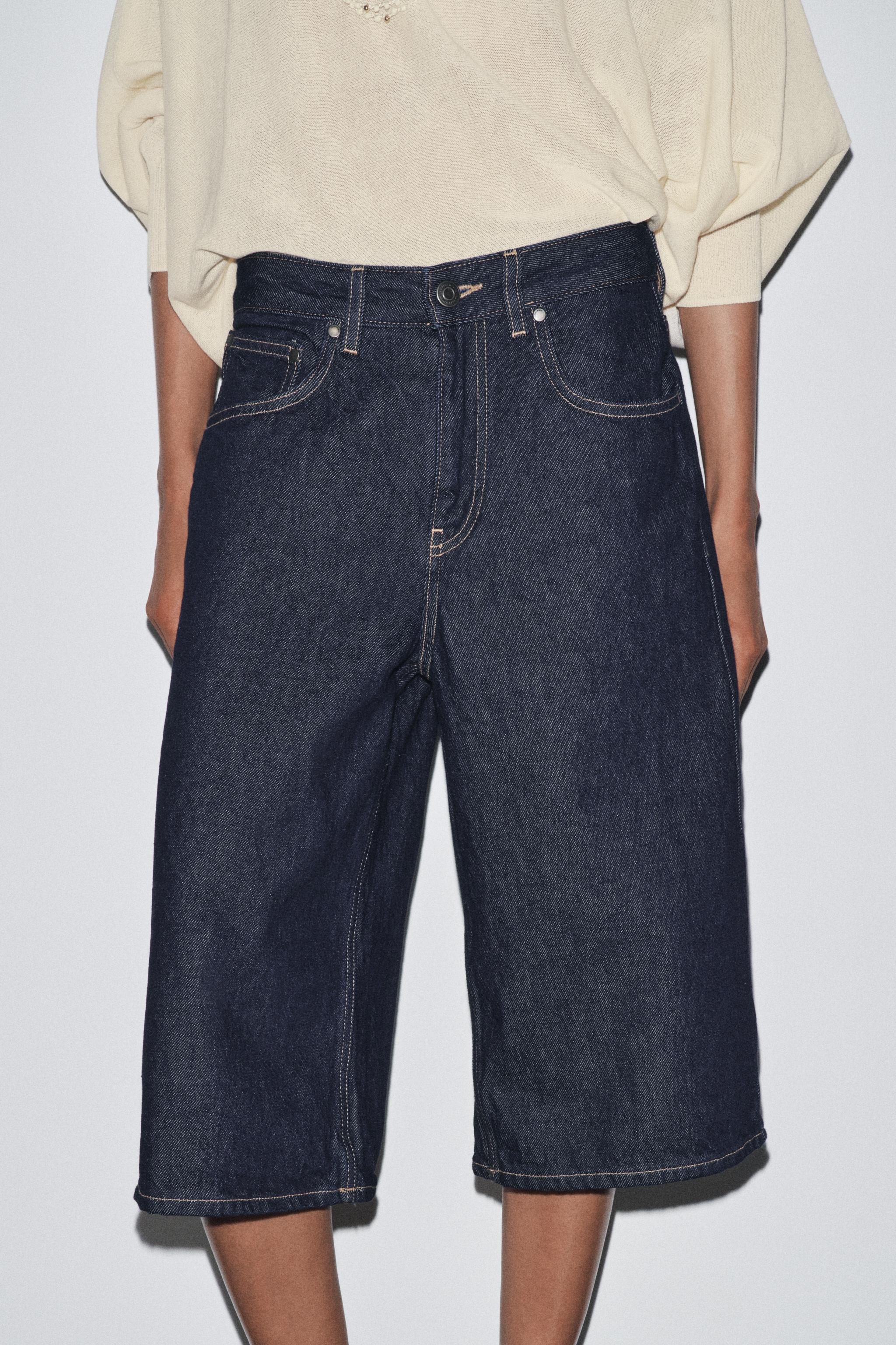 ZW COLLECTION DENIM LONG SHORTS