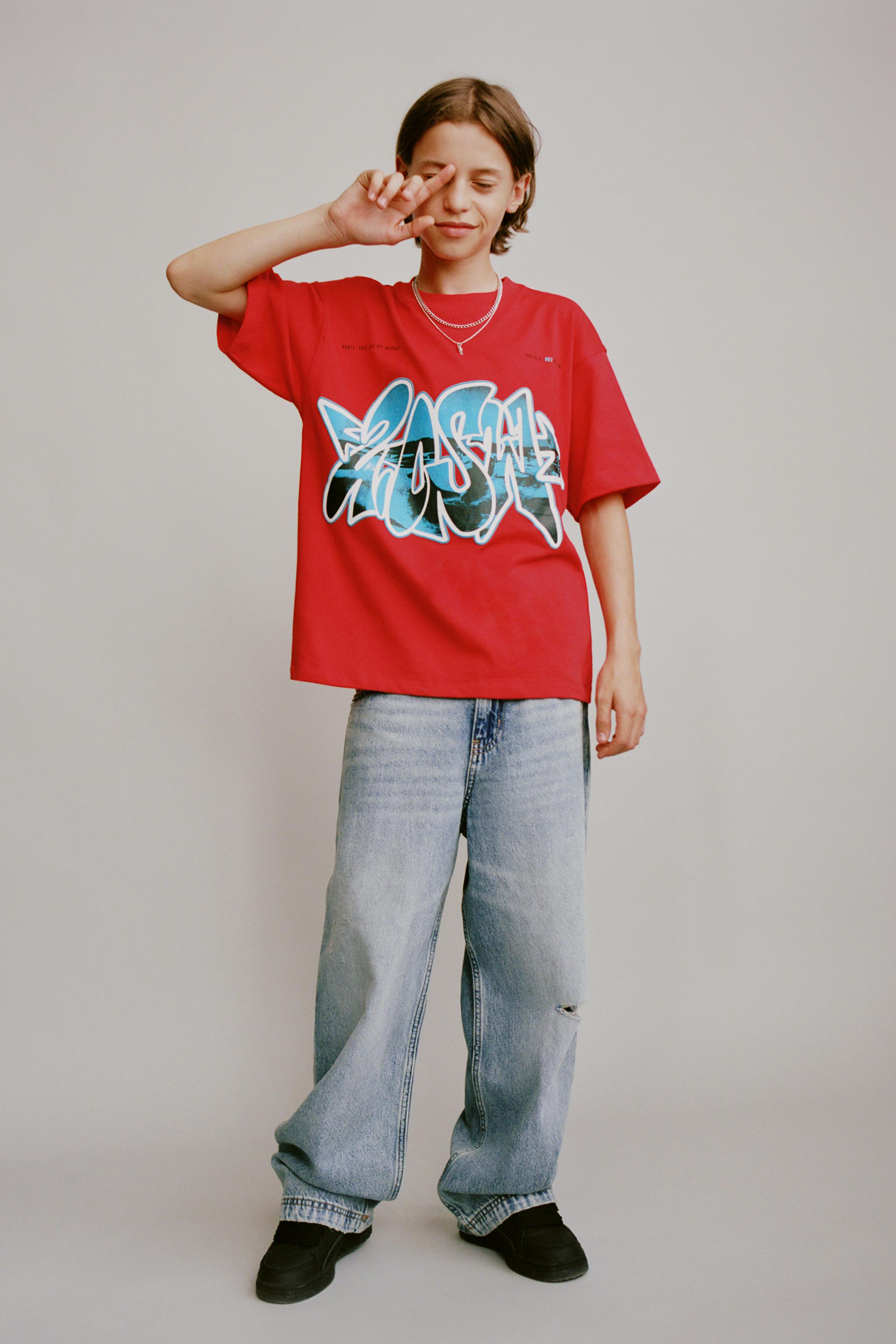 RIPPED RELAXED BAGGY JEANS