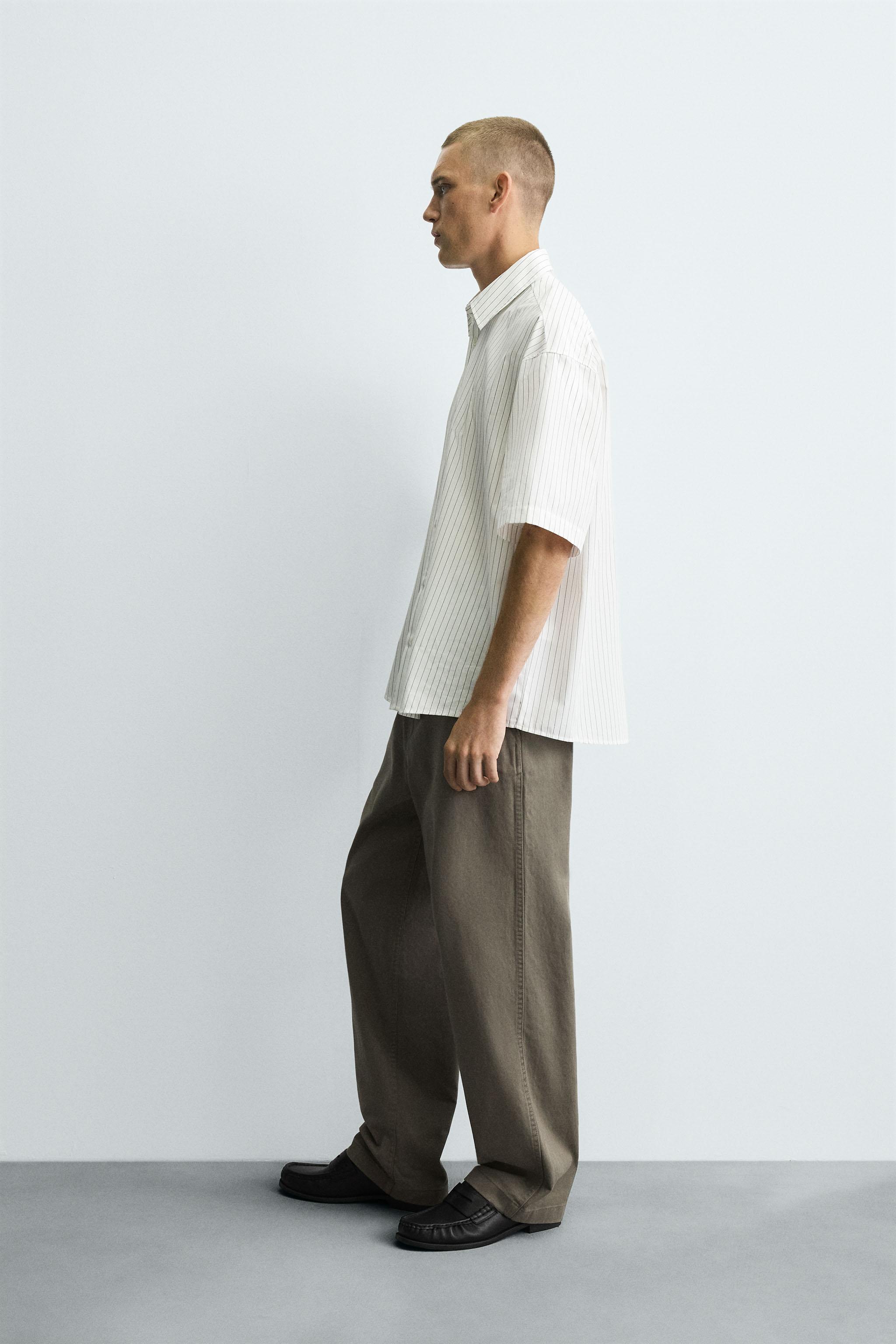 EMBROIDERED STRIPED SHIRT