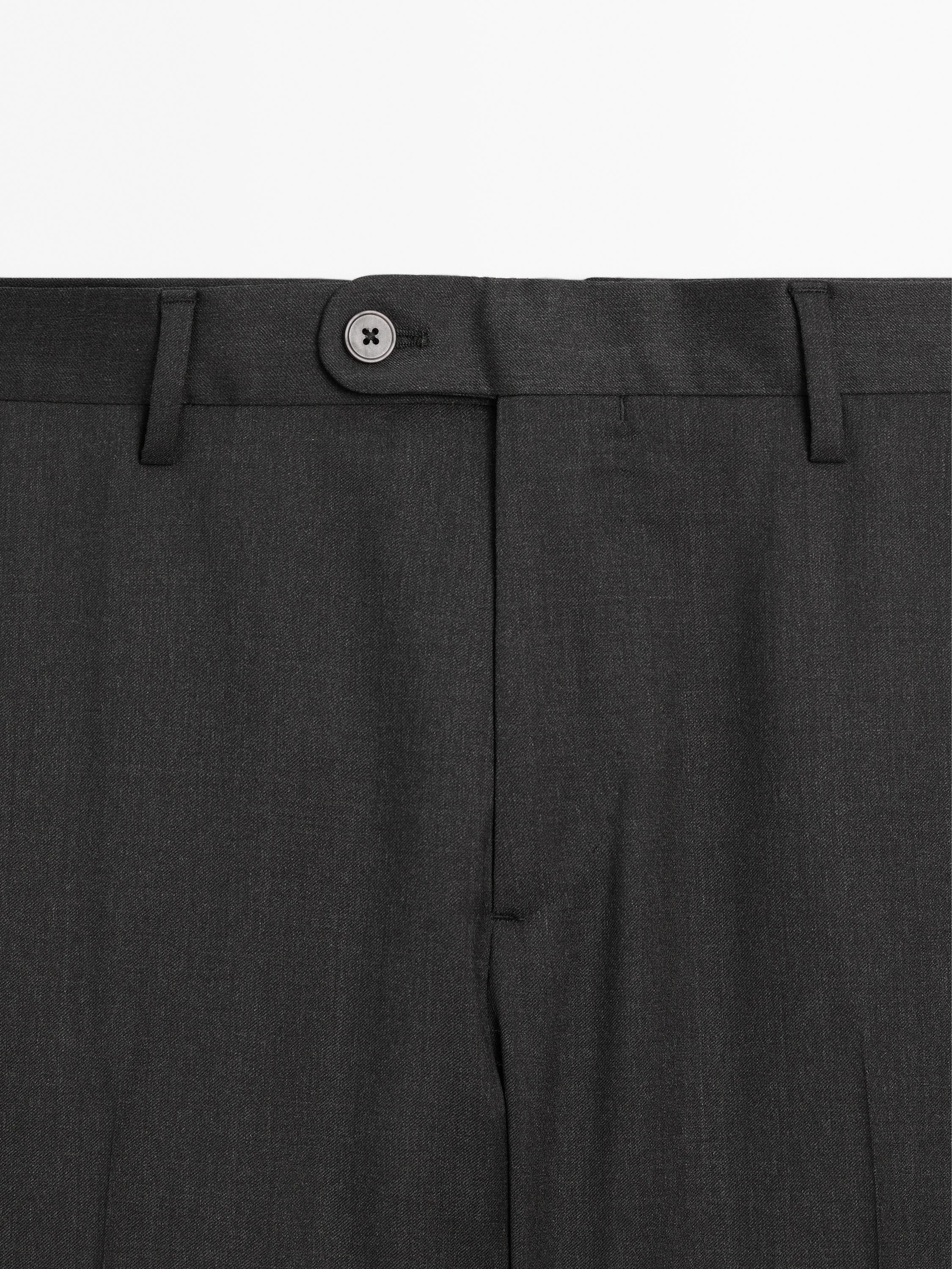 100% wool suit trousers