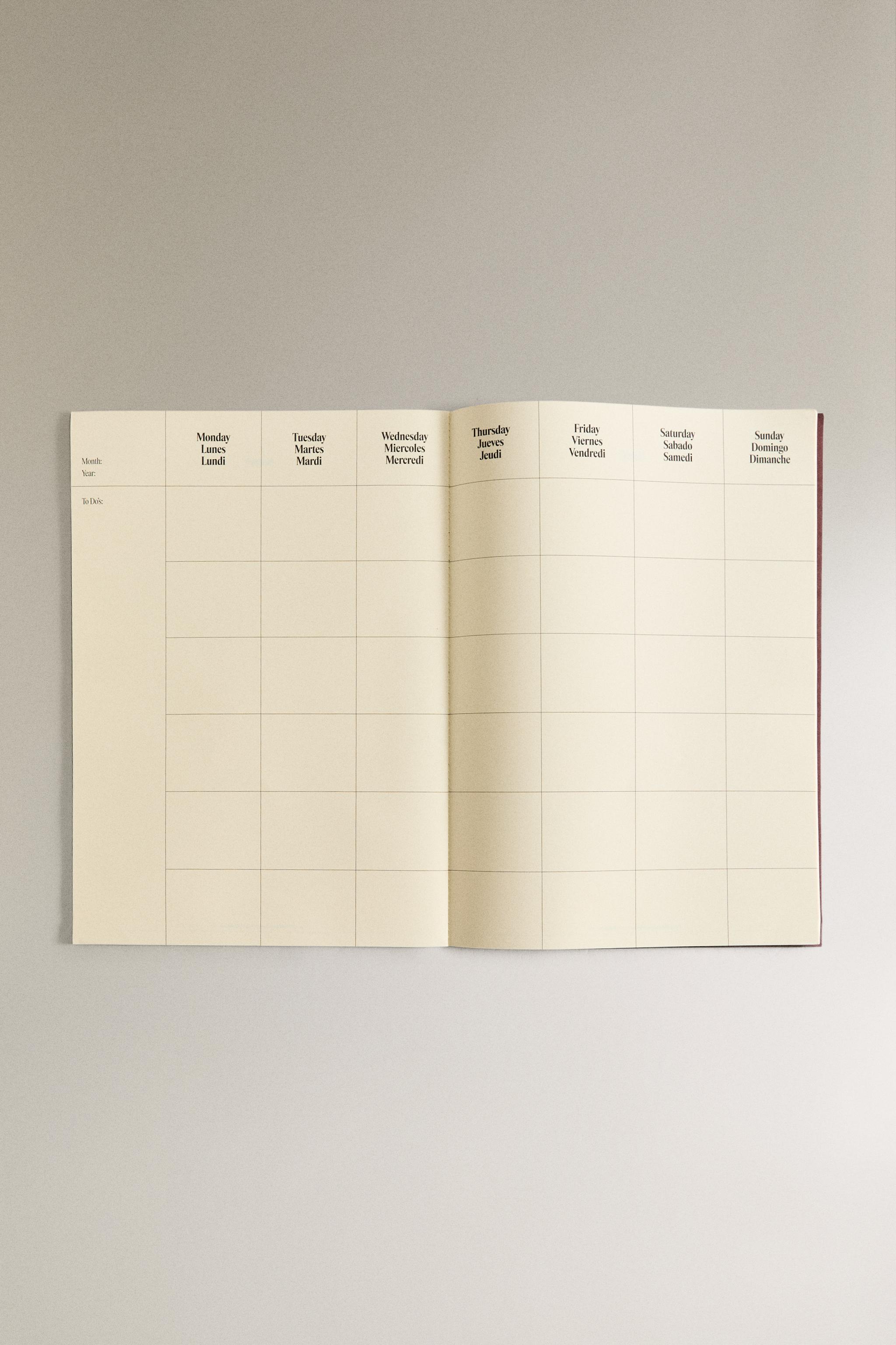 EXTRA LARGE MONTHLY PLANNER