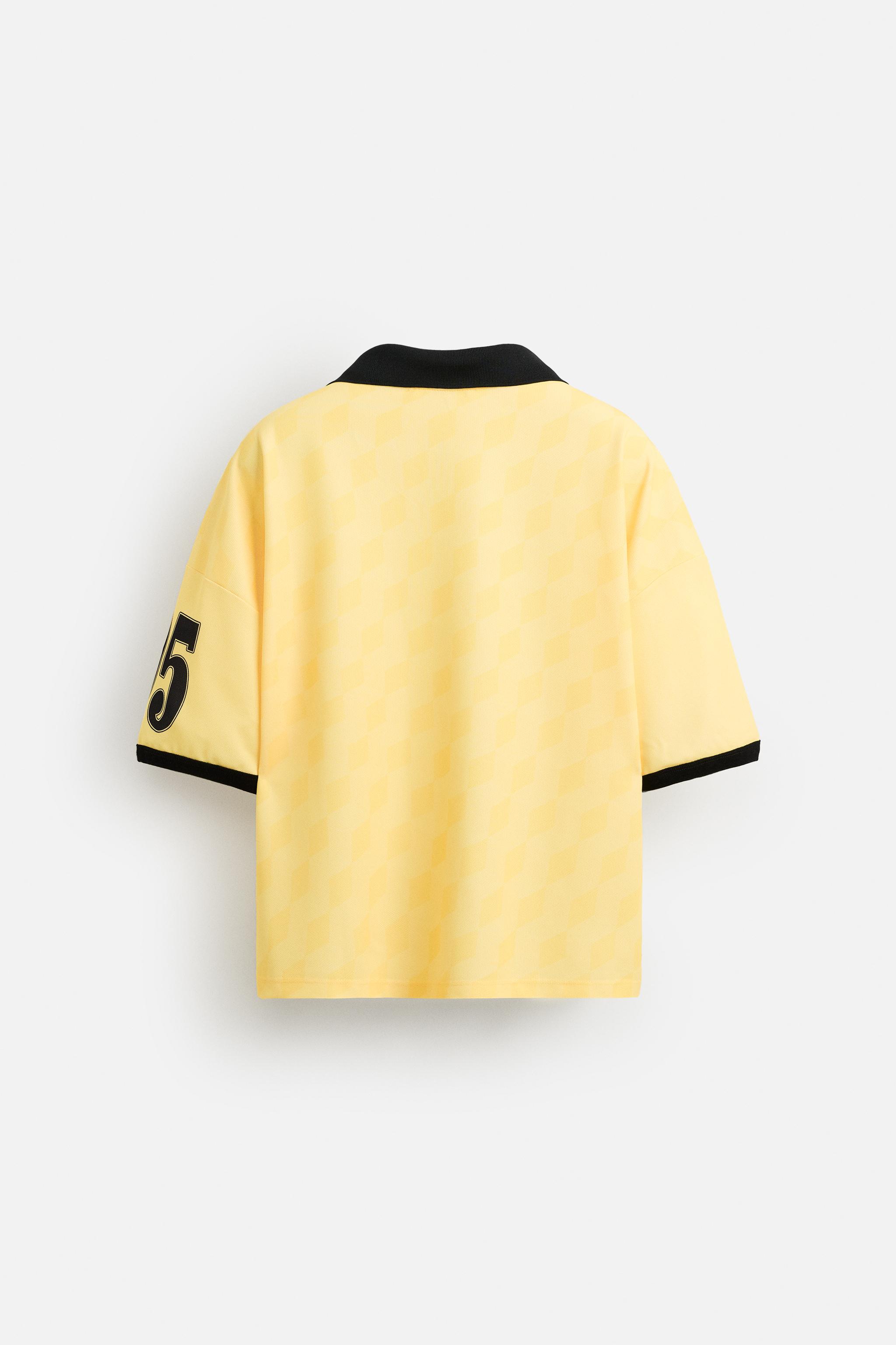 RETRO FOOTBALL PRINTED POLO SHIRT