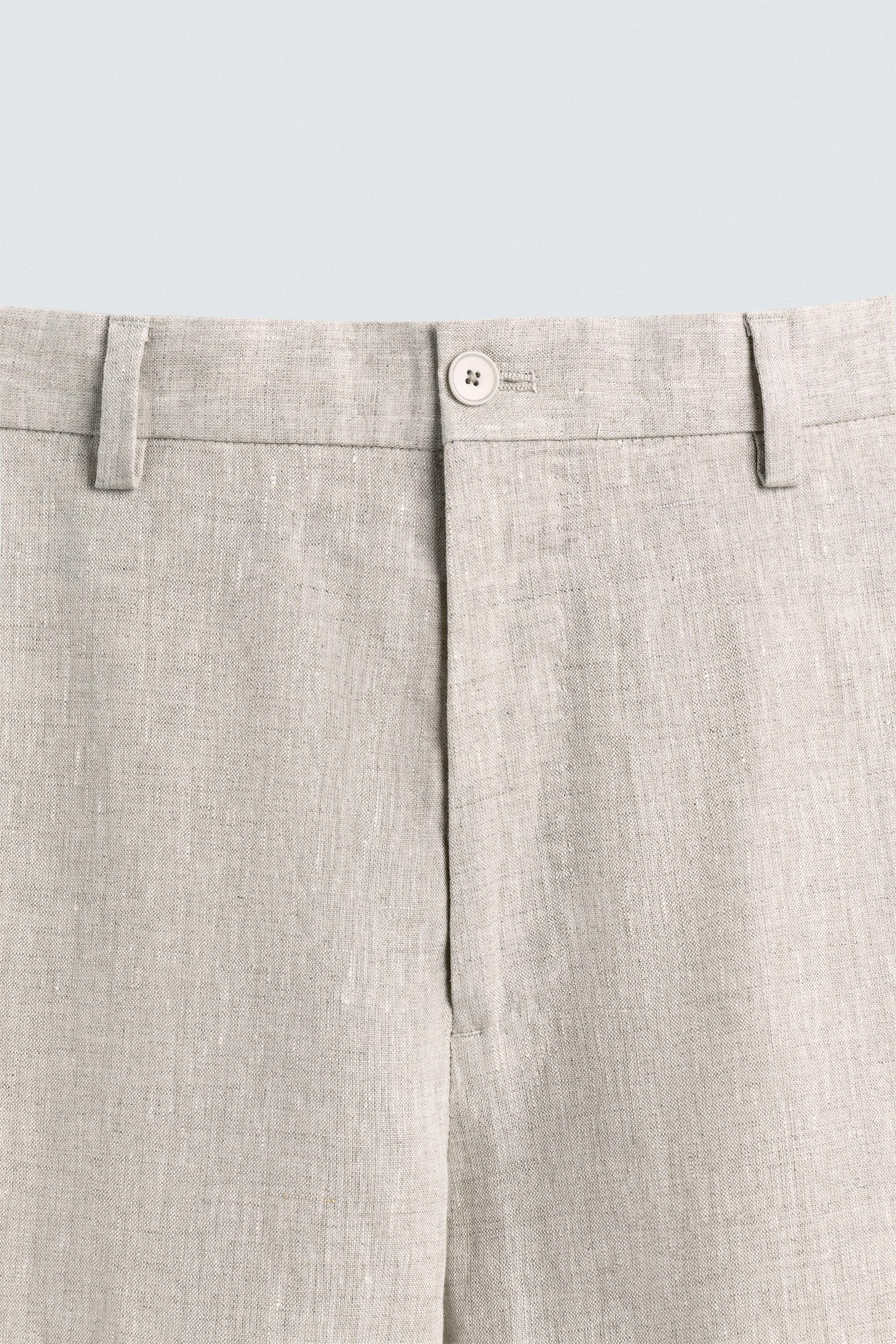 SUIT PANTS IN 100% LINEN