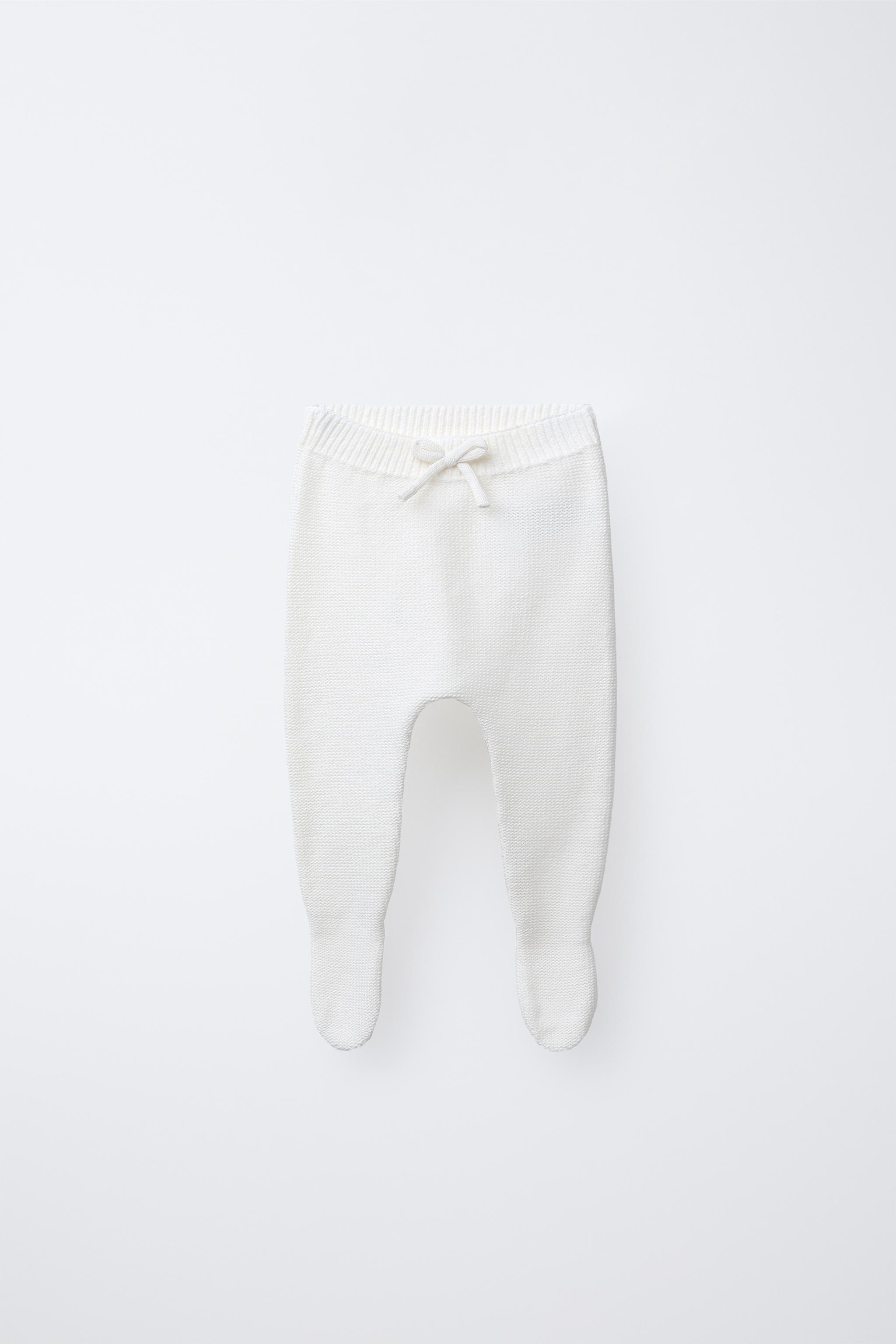 BOW FOOTED KNIT LEGGINGS