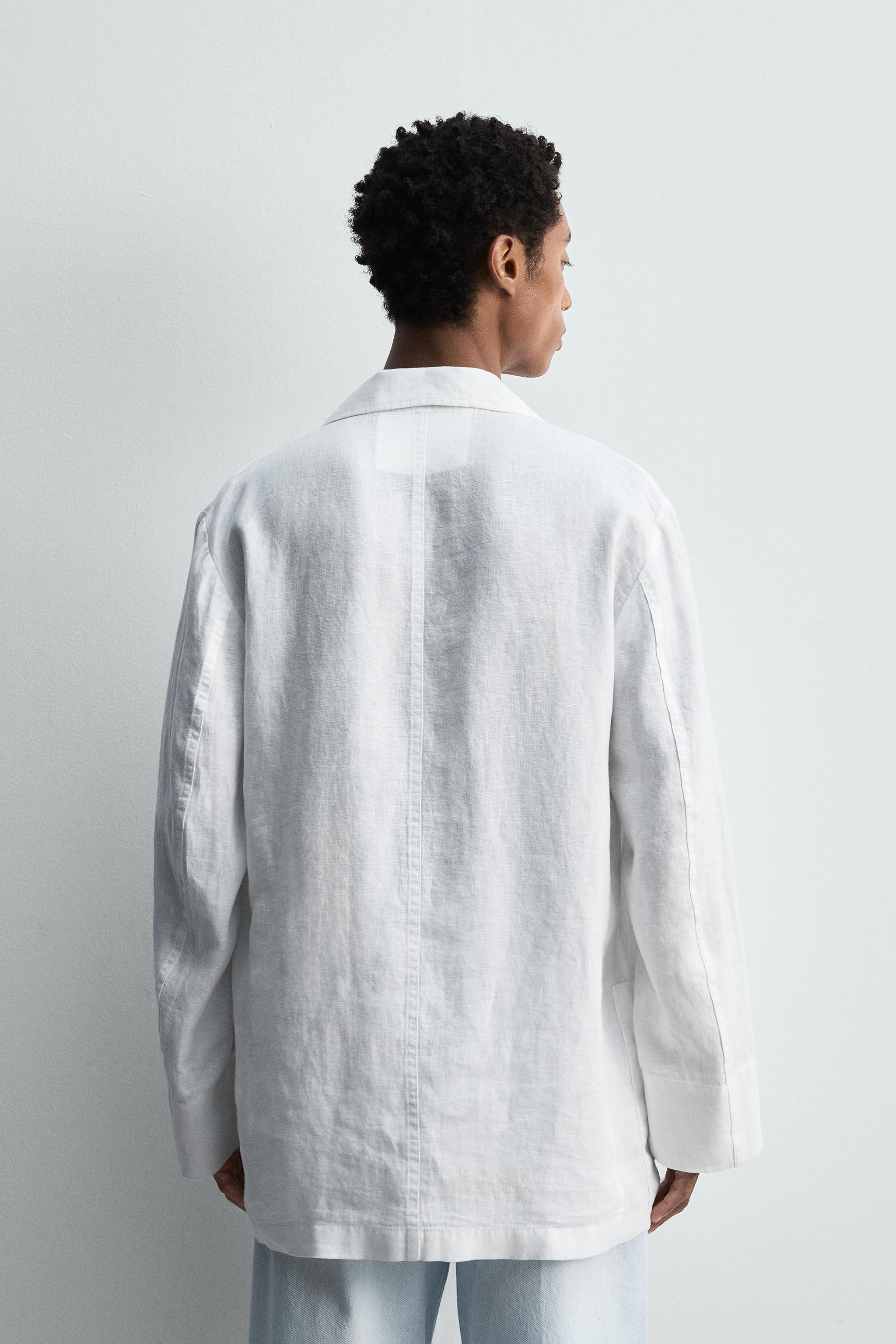 RELAXED FIT LINEN BLAZER