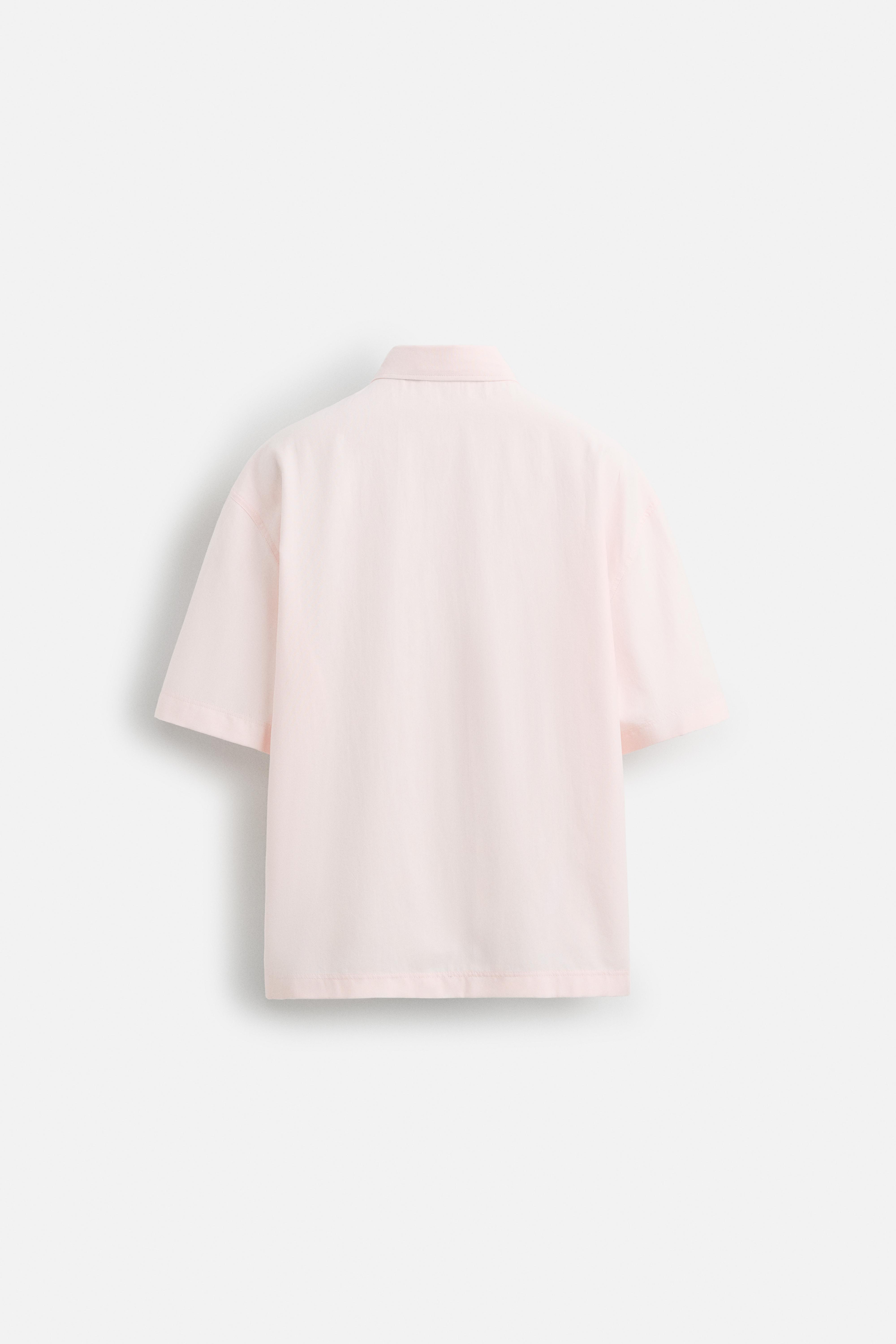 CONTRAST EMBROIDERY SHIRT