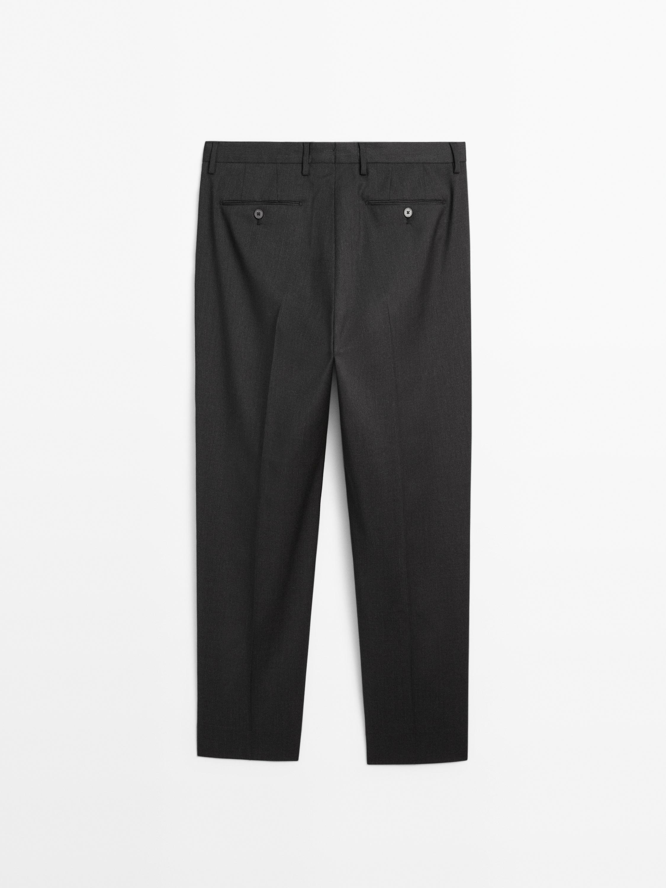 100% wool suit trousers