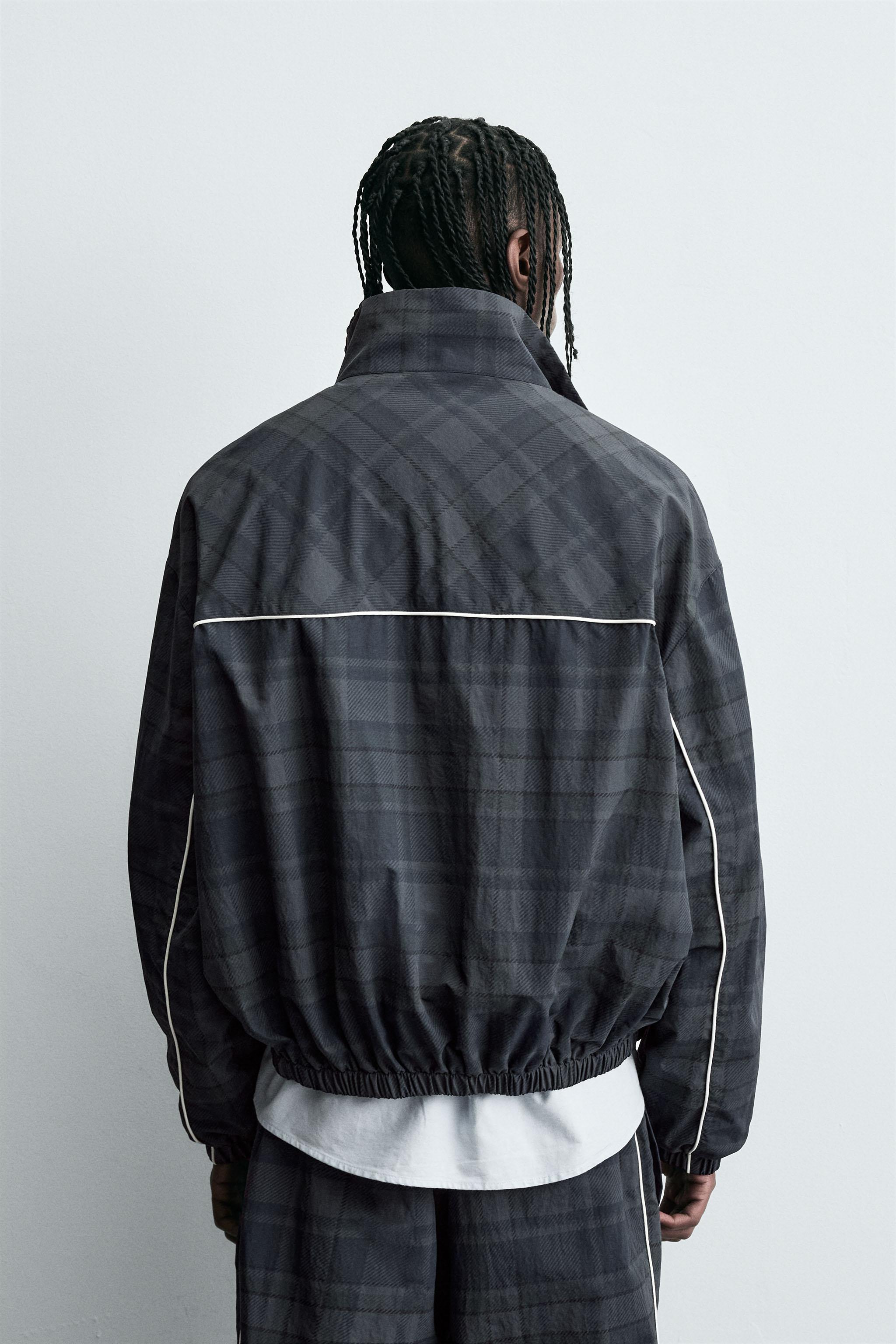 CONTRAST CHECK TECHNICAL JACKET