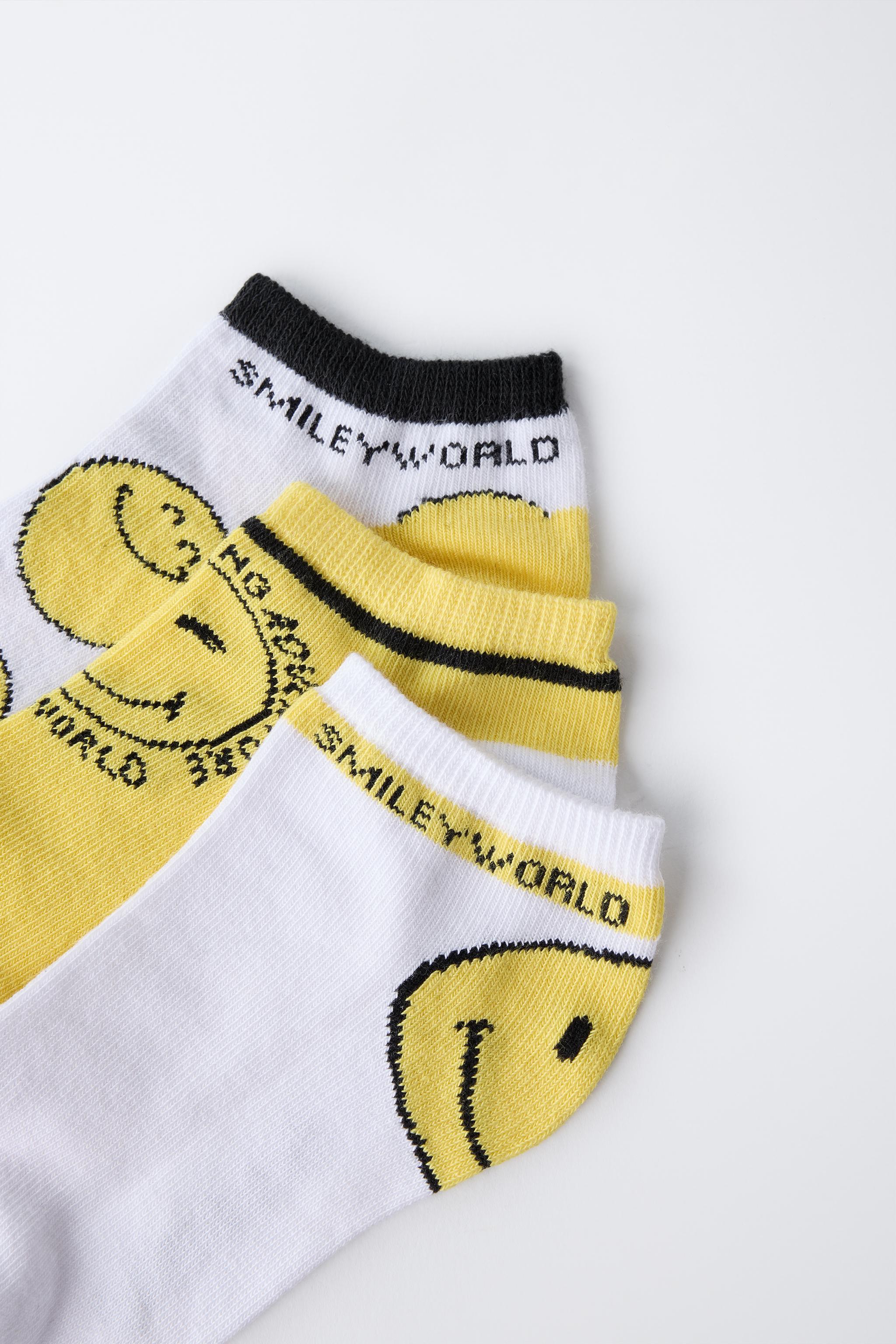 SMILEYWORLD ® THREE-PACK OF SHORT SOCKS