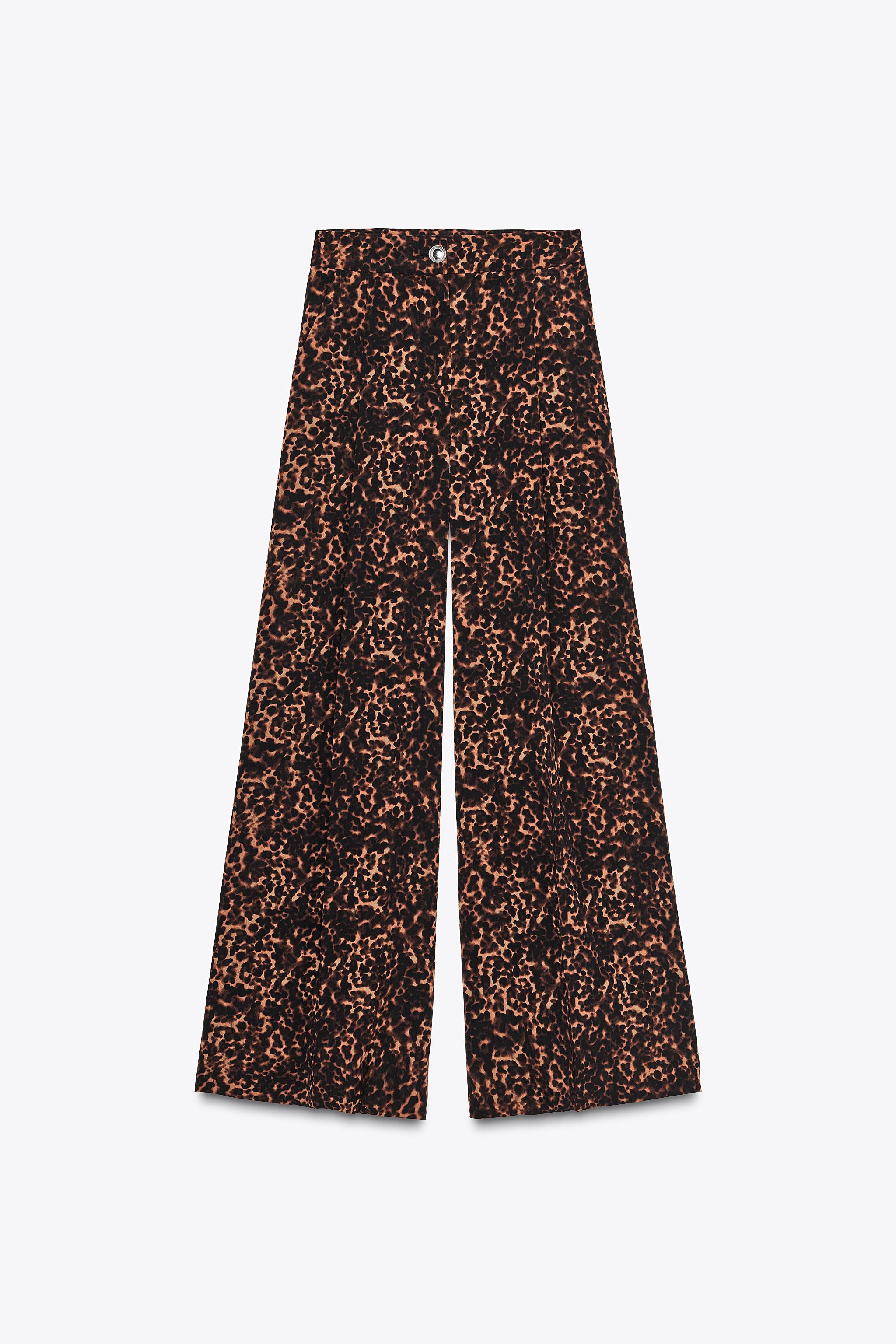 ANIMAL PRINT PALAZZO PANTS