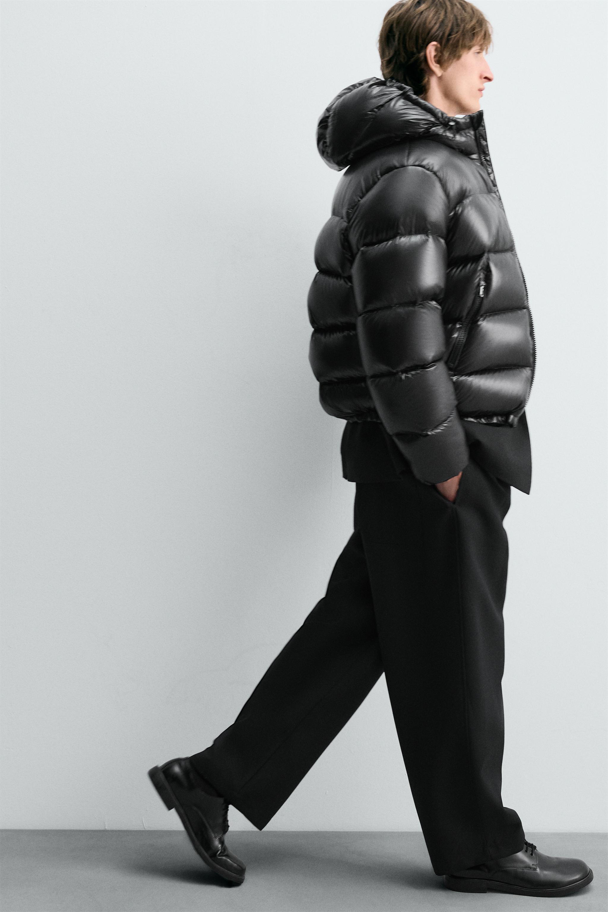 100% FEATHER WATER REPELLENT PUFFER JACKET