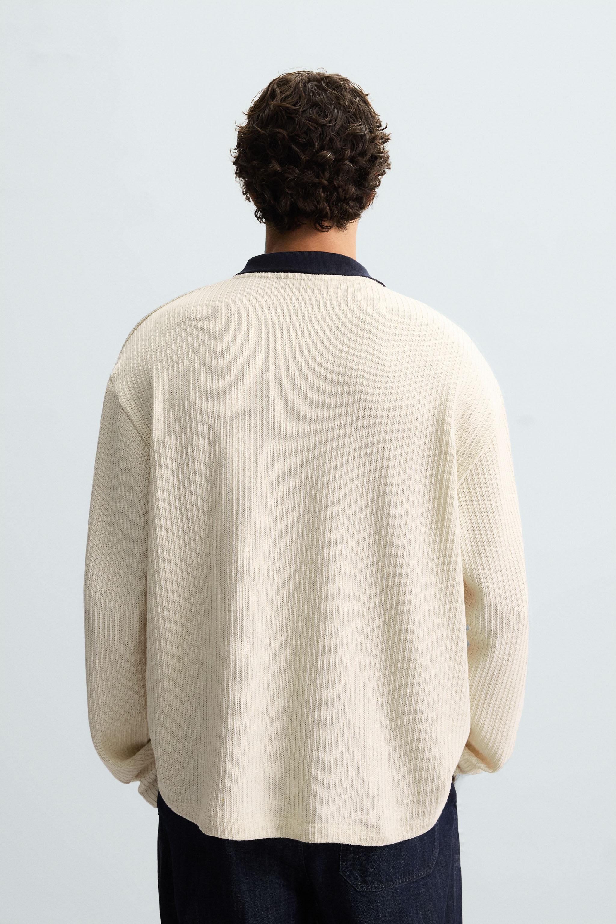 TEXTURED DRAWSTRING SWEATSHIRT