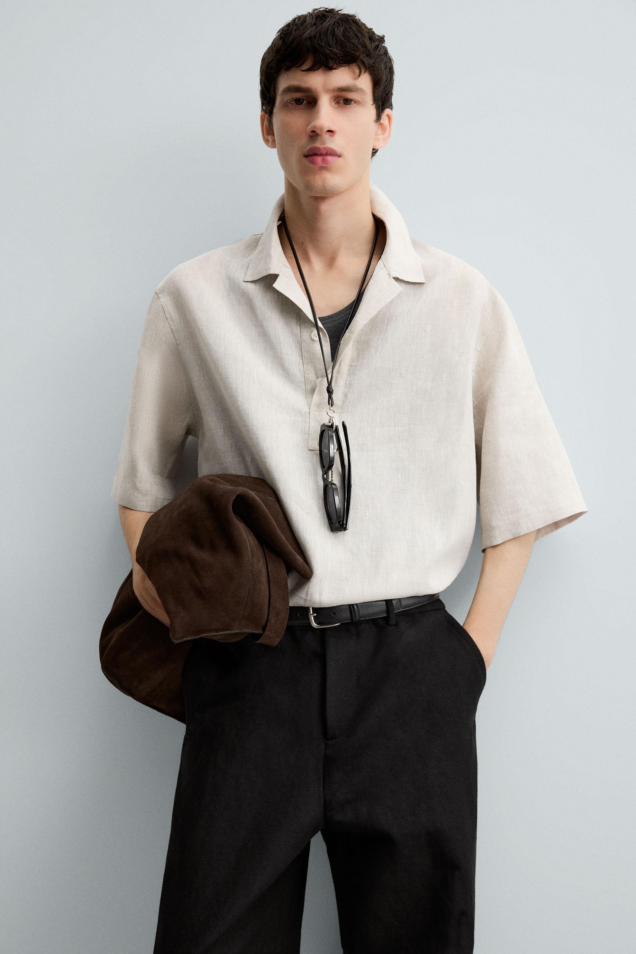 100% LINEN POLO SHIRT