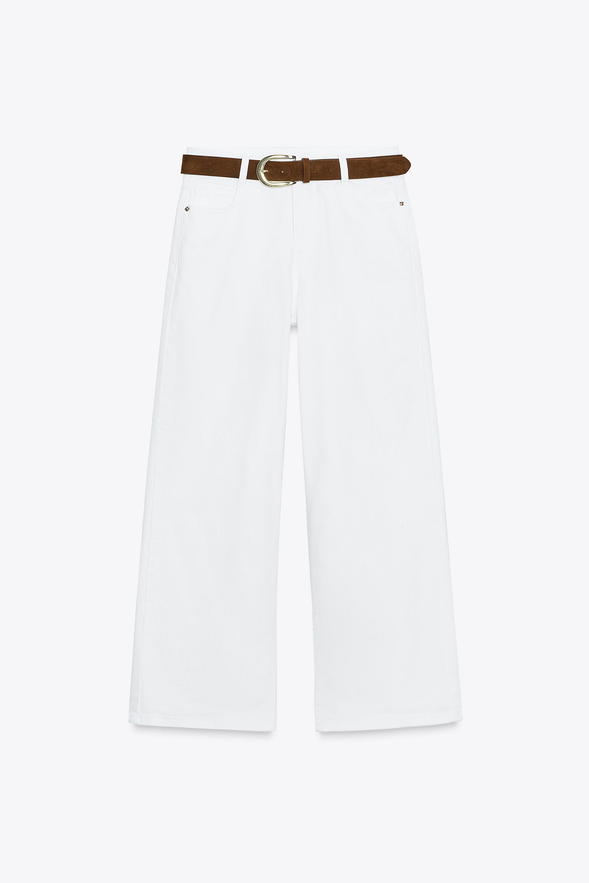 Z.10 HIGH-WAISTED BELTED CULOTTE JEANS