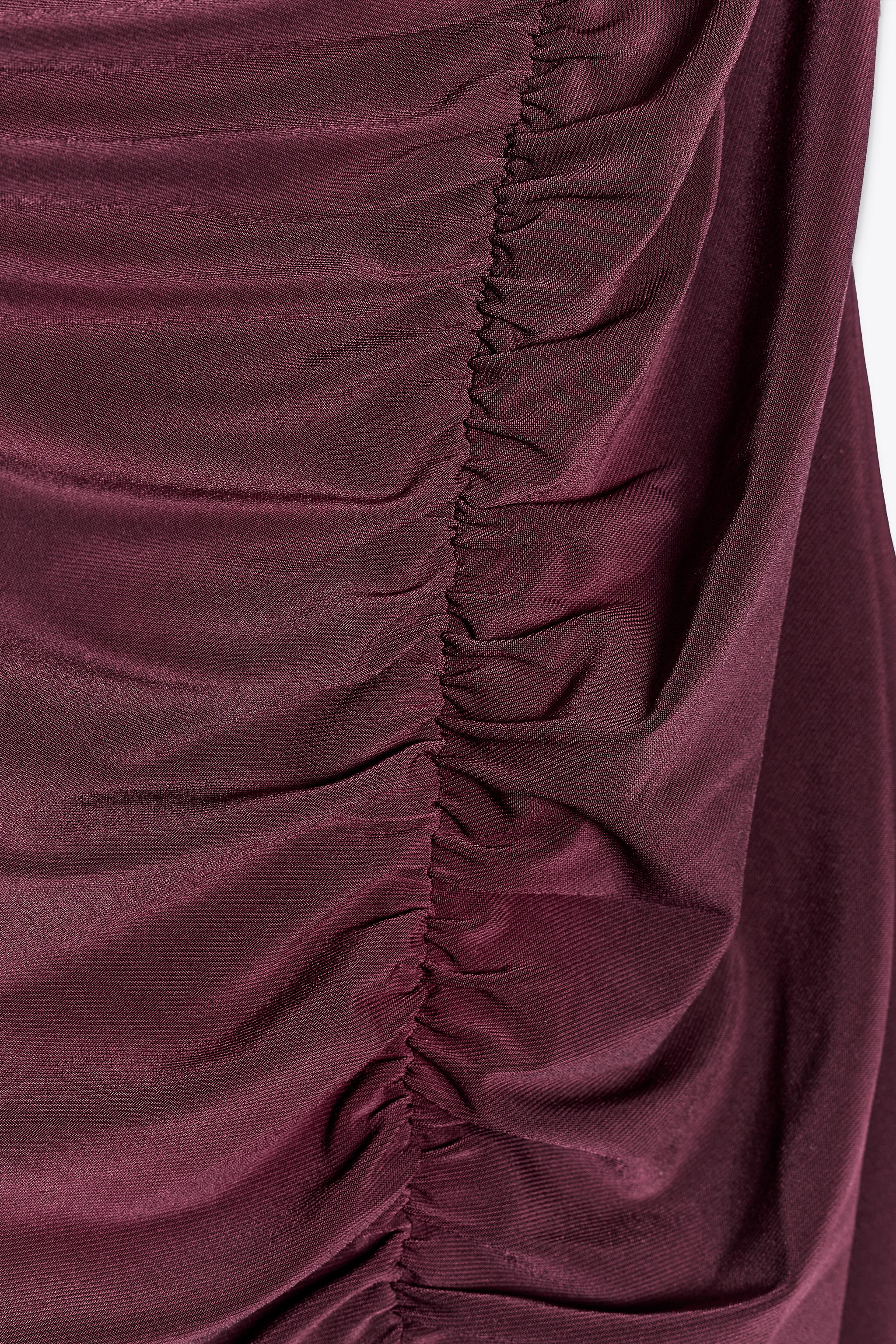 BACKLESS DRAPED DRESS