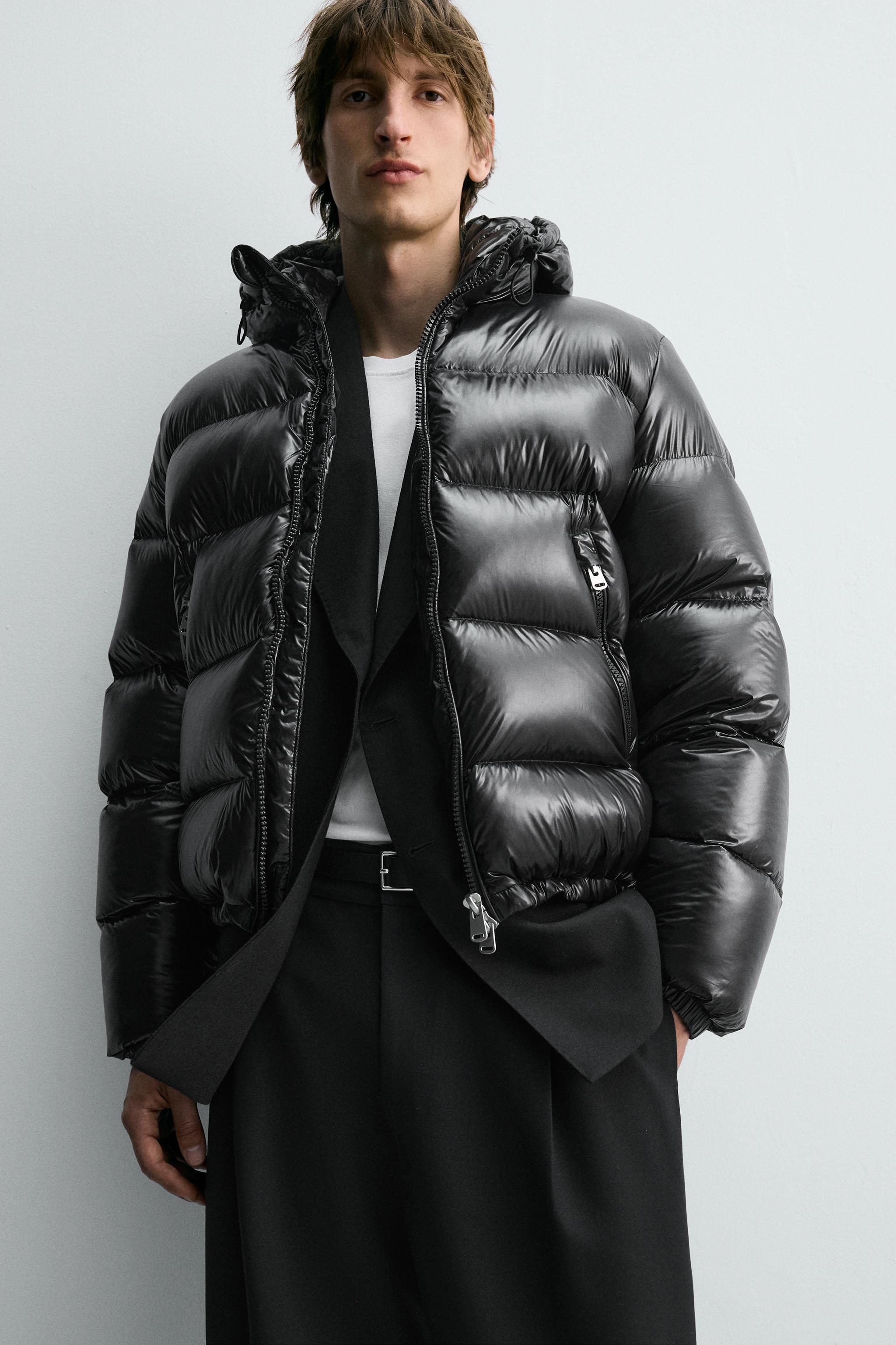 100% FEATHER WATER REPELLENT PUFFER JACKET