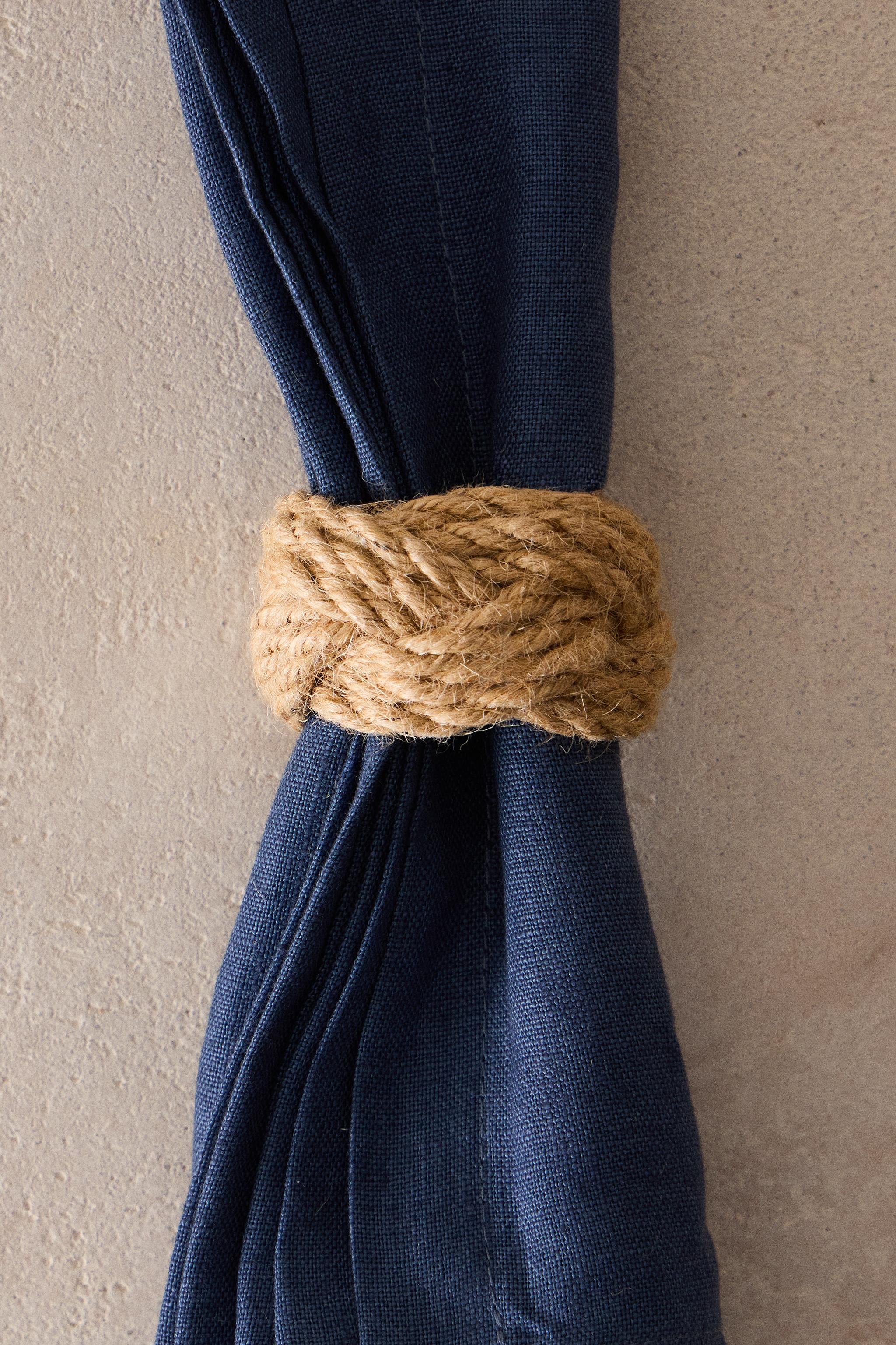 SET OF JUTE NAPKIN RINGS (SET OF 4)