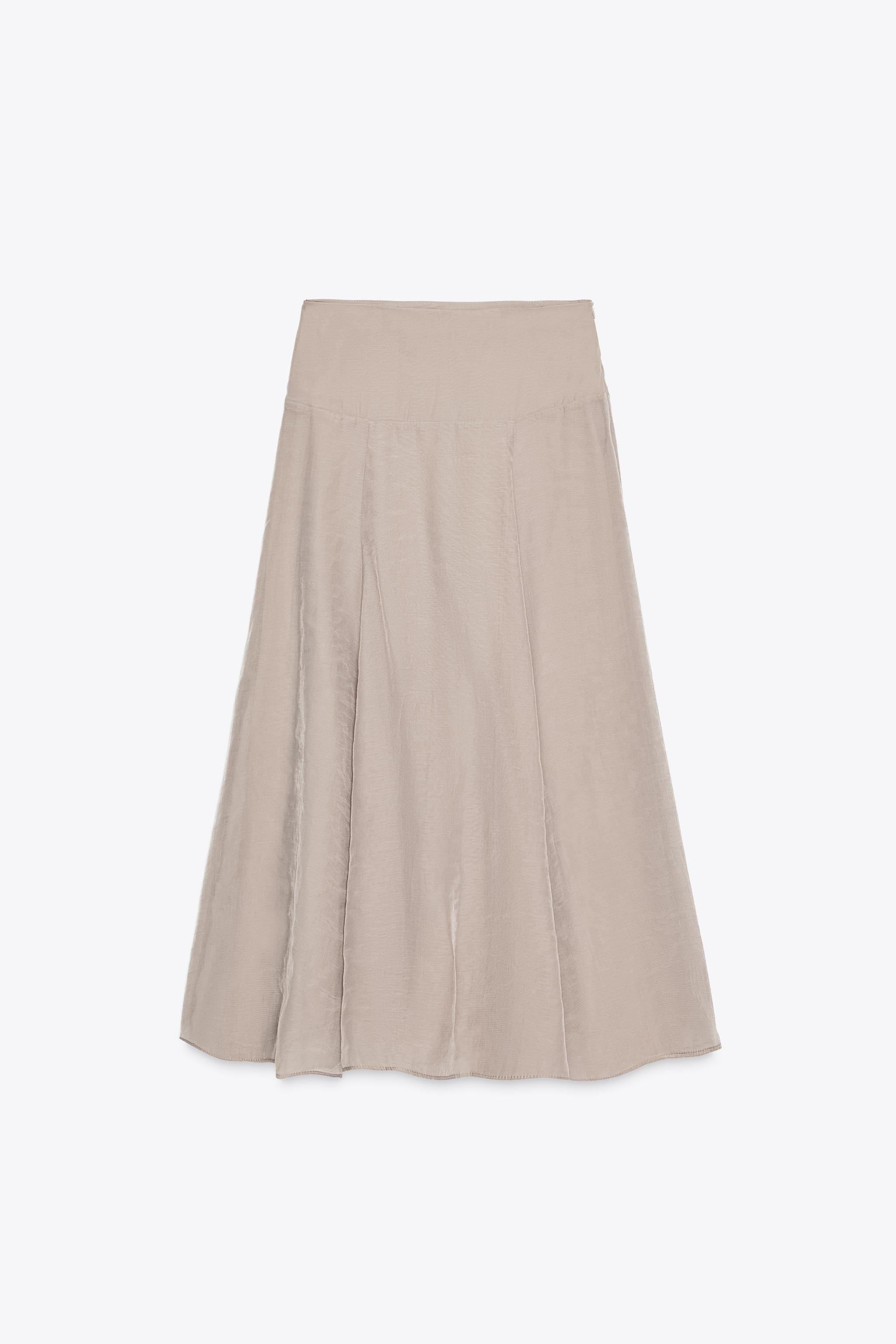 DOUBLE LAYER MIDI SKIRT