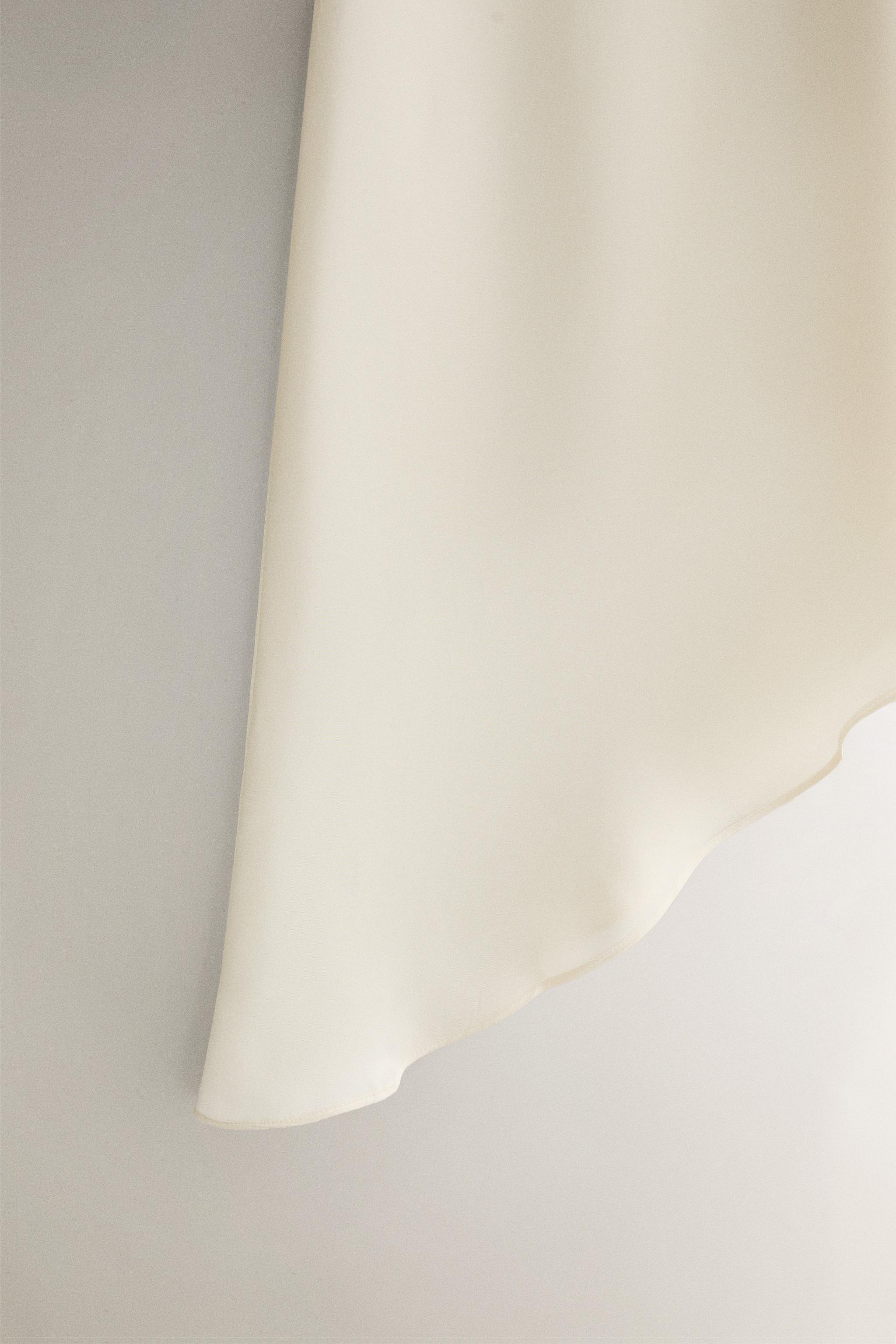 SATEEN ASYMMETRIC CAPE