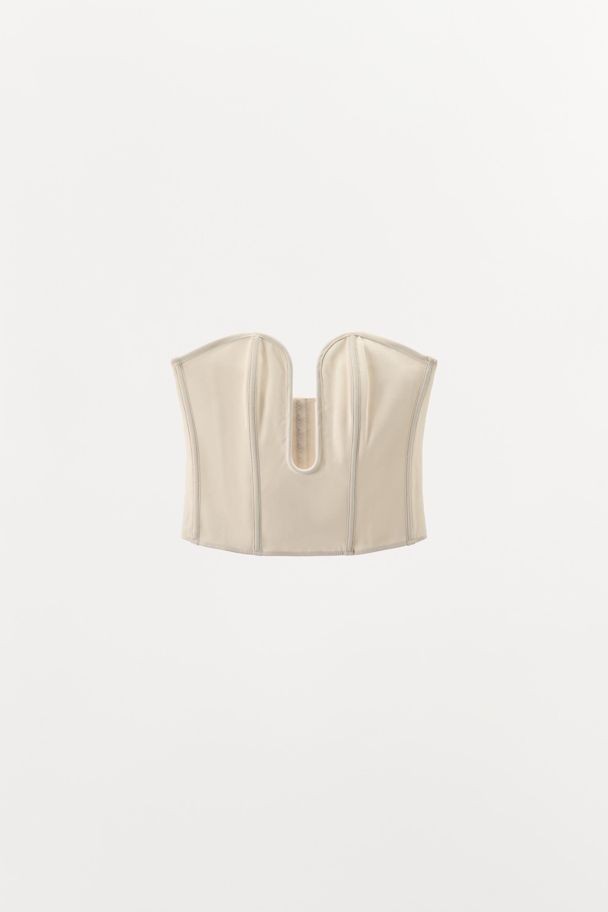 VISCOSE CORSET WITH METAL PIECE
