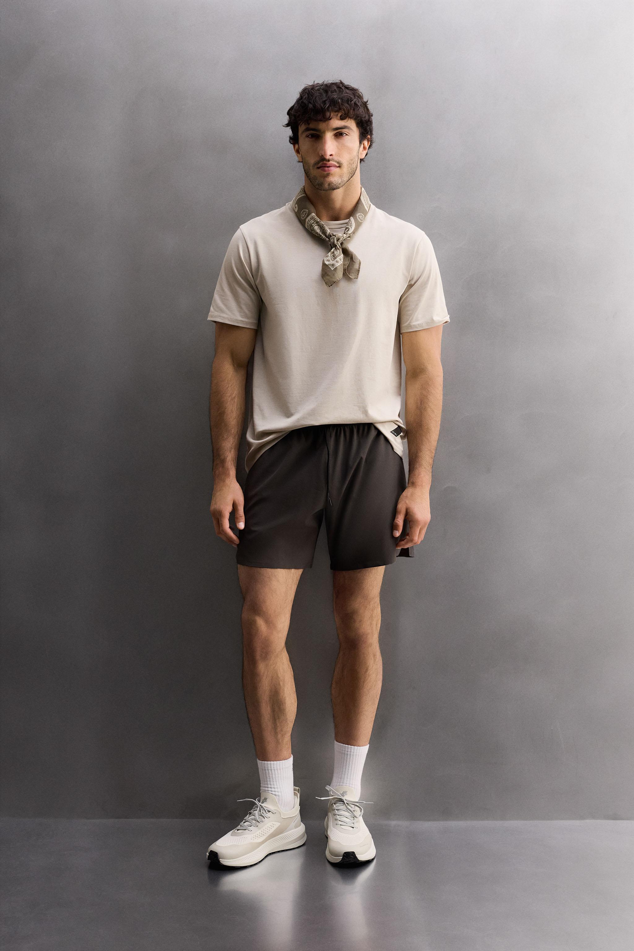 TECHNICAL COTTON BLEND T-SHIRT