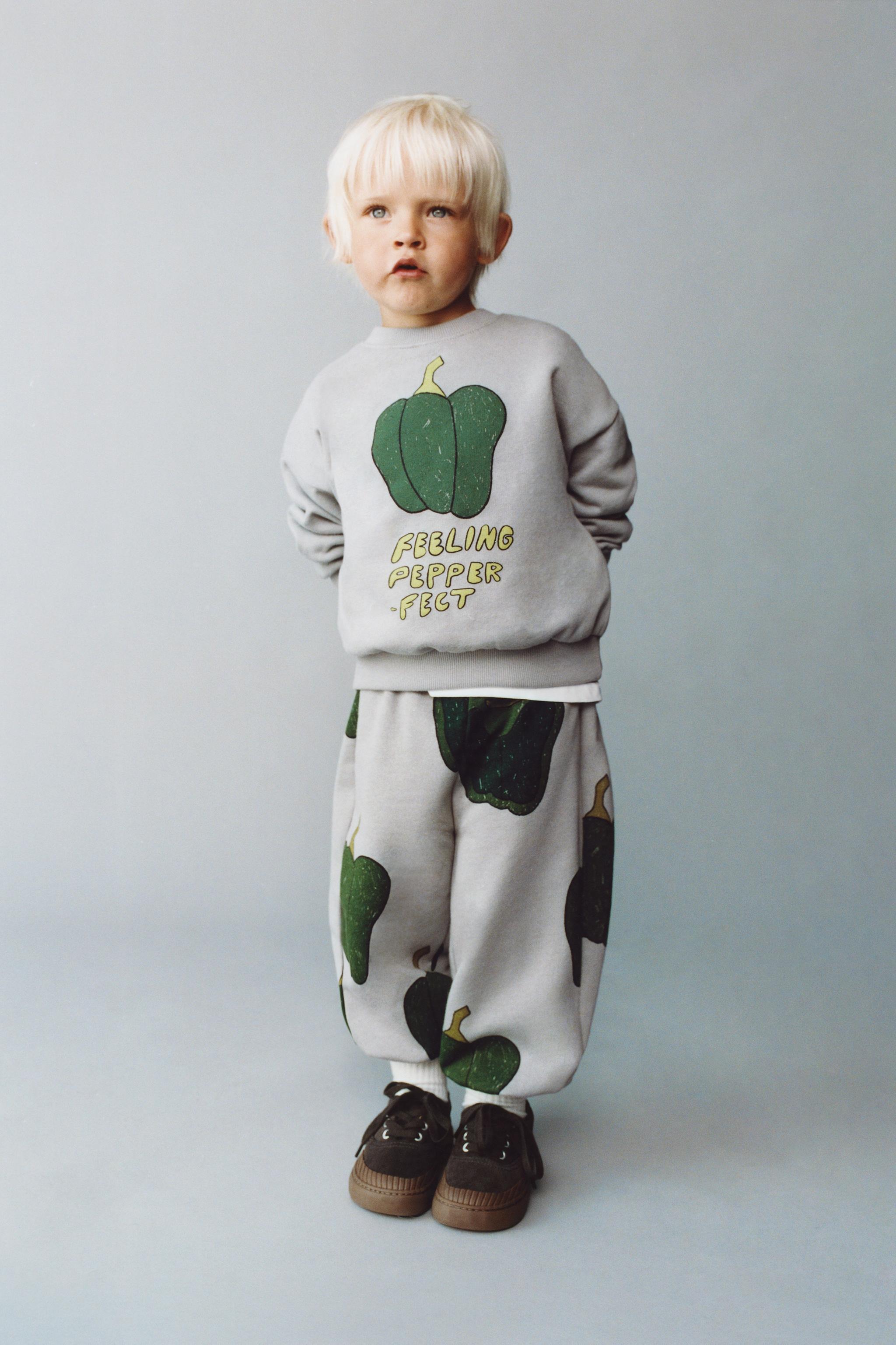 PRINTED JOGGING SWEATSHIRT AND JOGGER SET