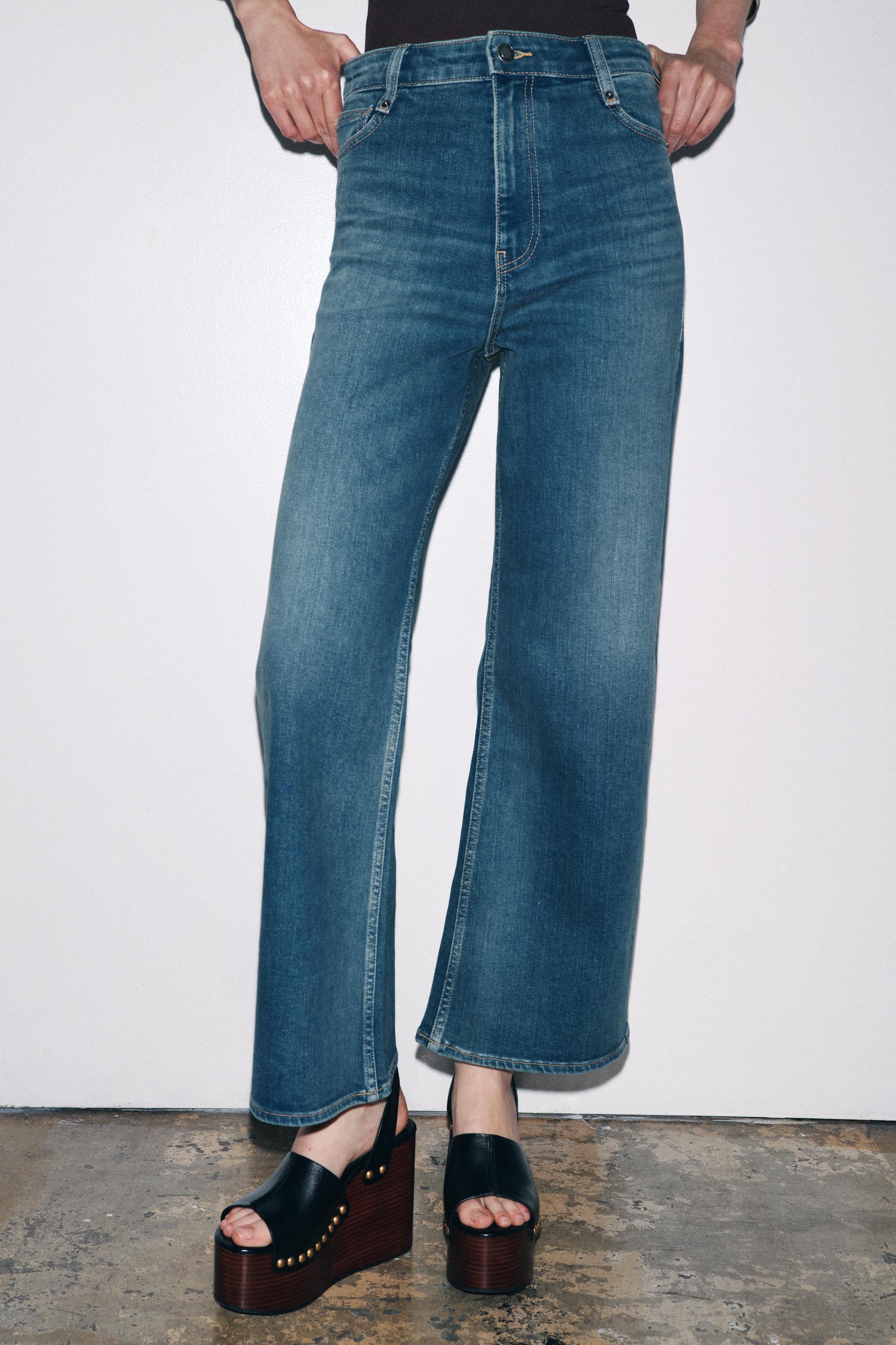 ZW COLLECTION HIGH RISE WIDE LEG JEANS