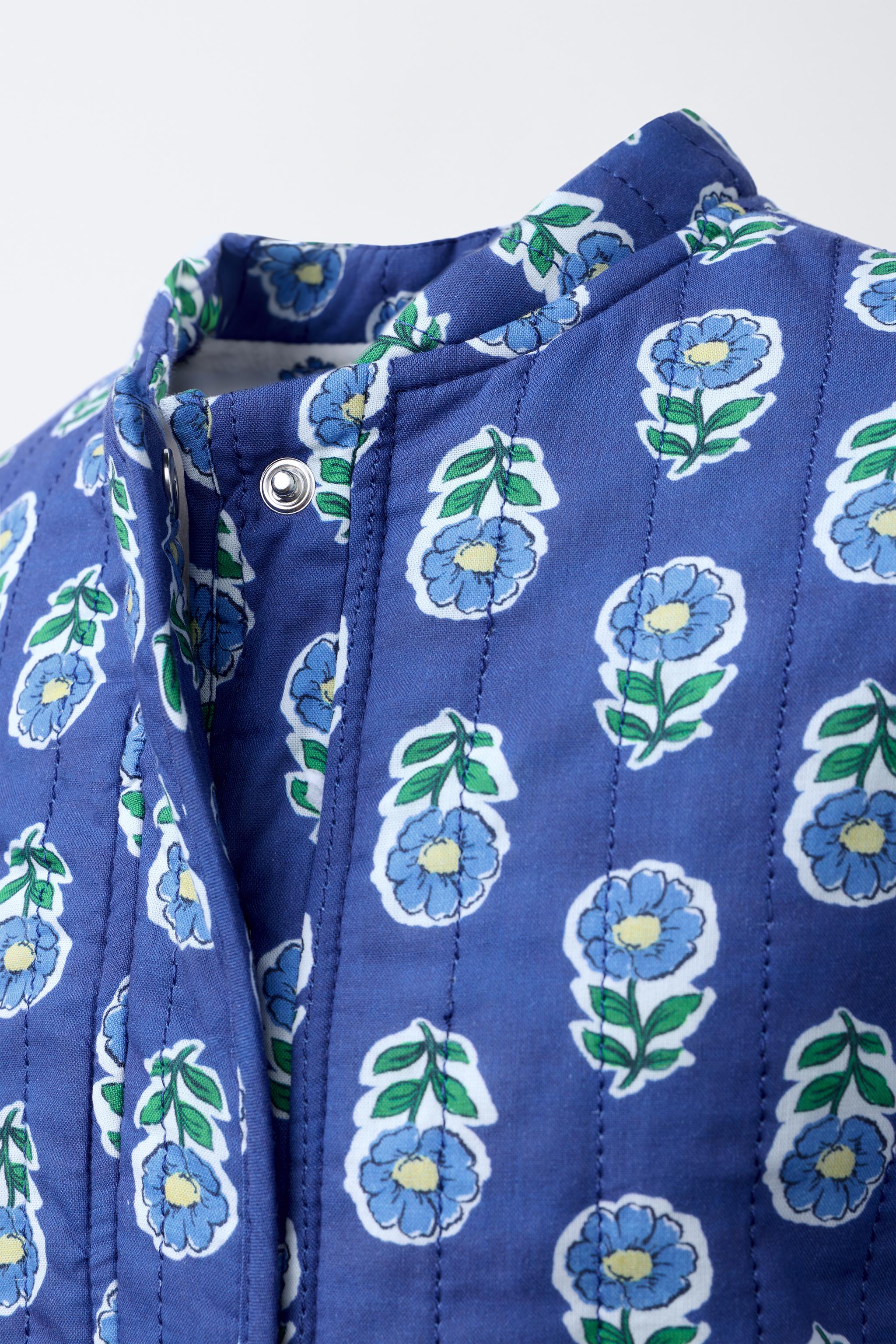 FLORAL PRINT PADDED JACKET