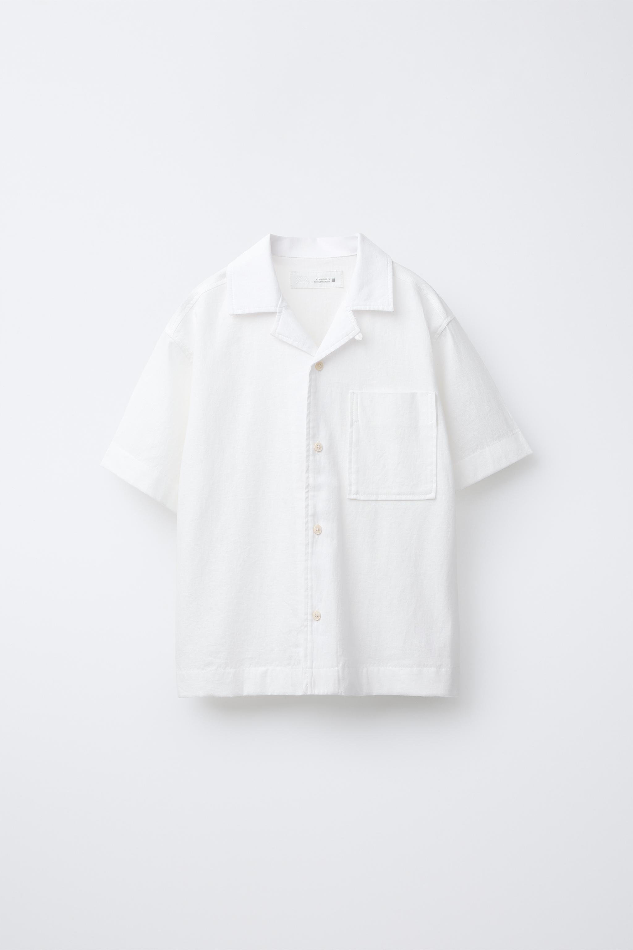 COTTON LINEN BLEND SHIRT